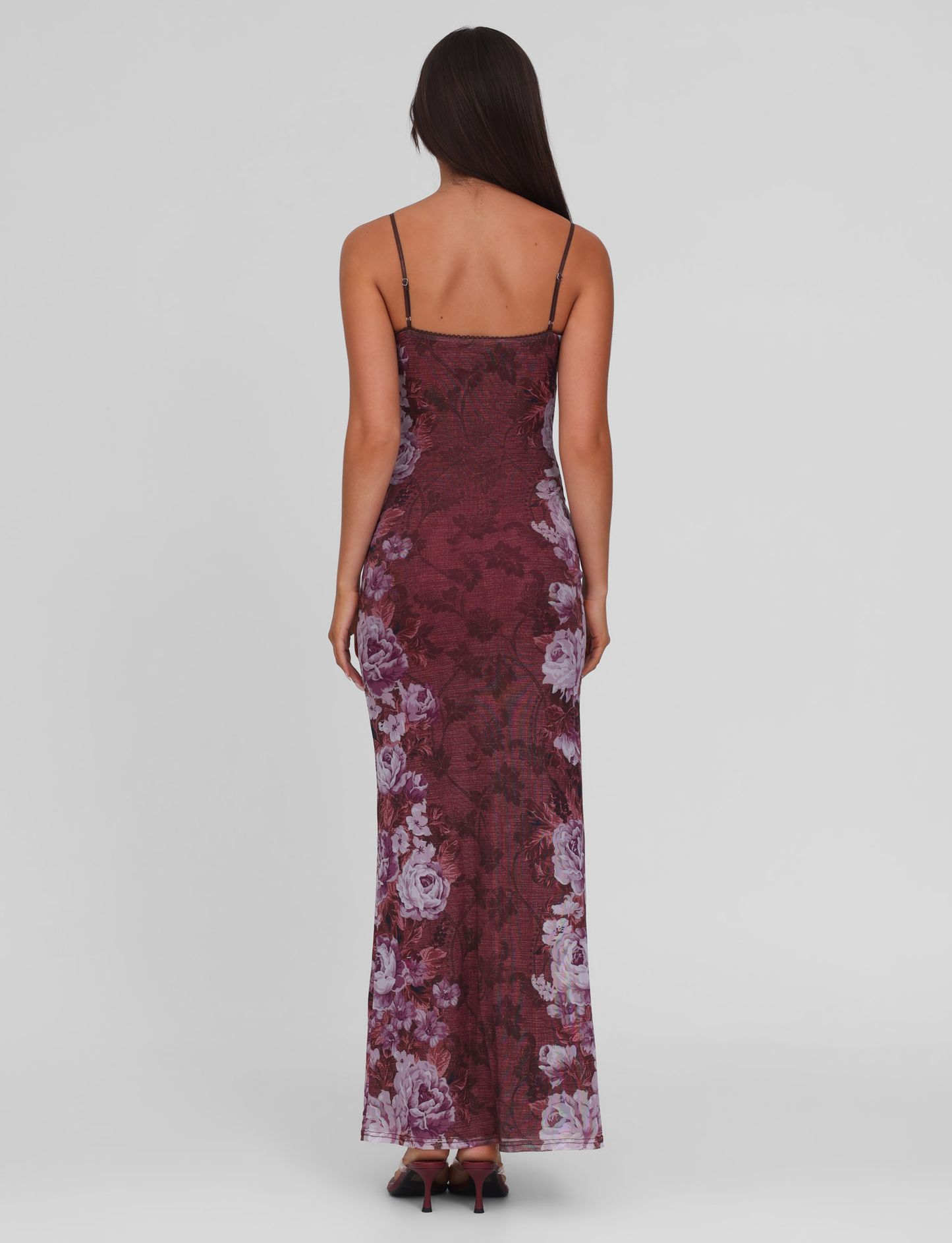 JULIANNA DRESS - MULTI : FLORAL : ROSE STRIPE