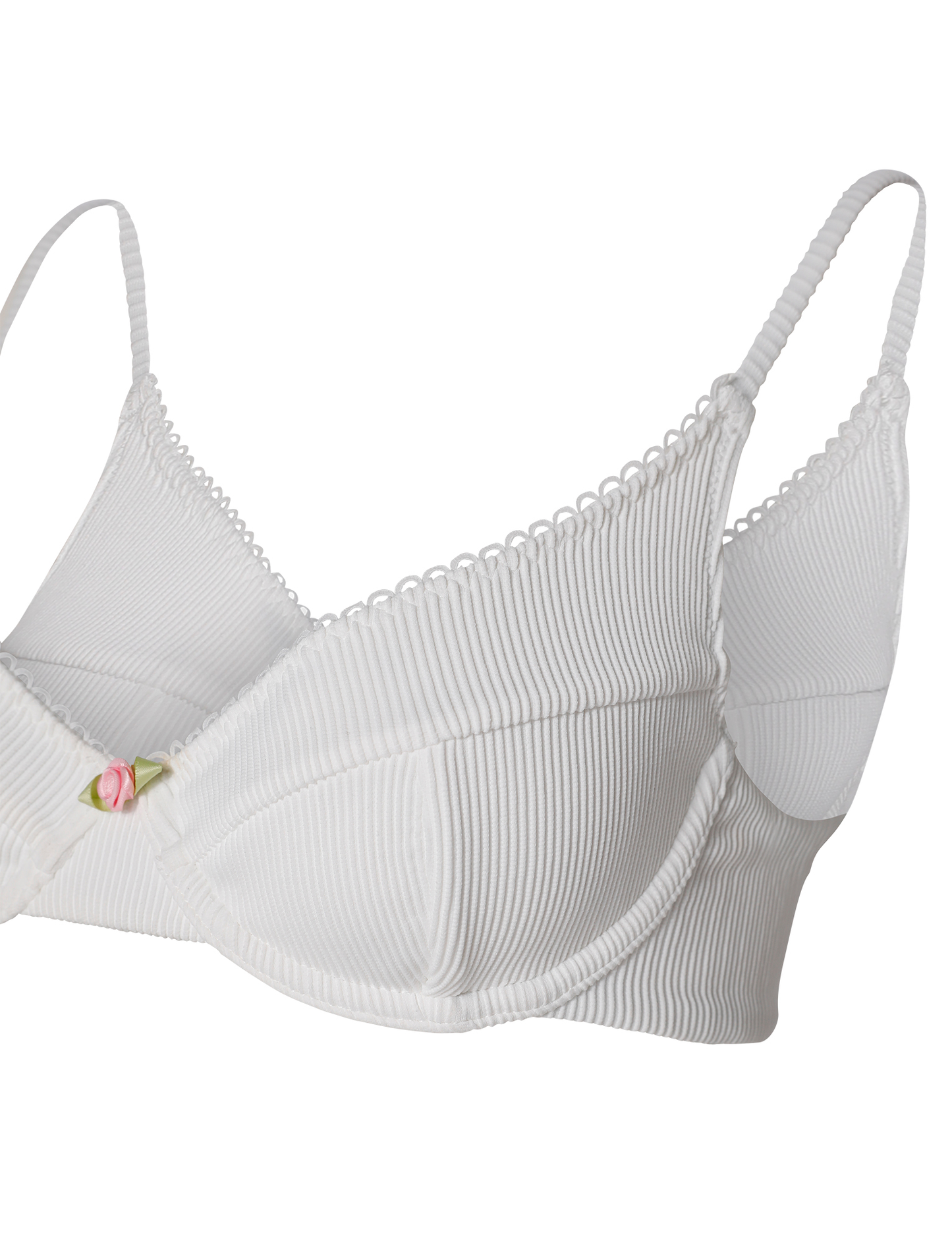 MILANA BIKINI TOP - WHITE