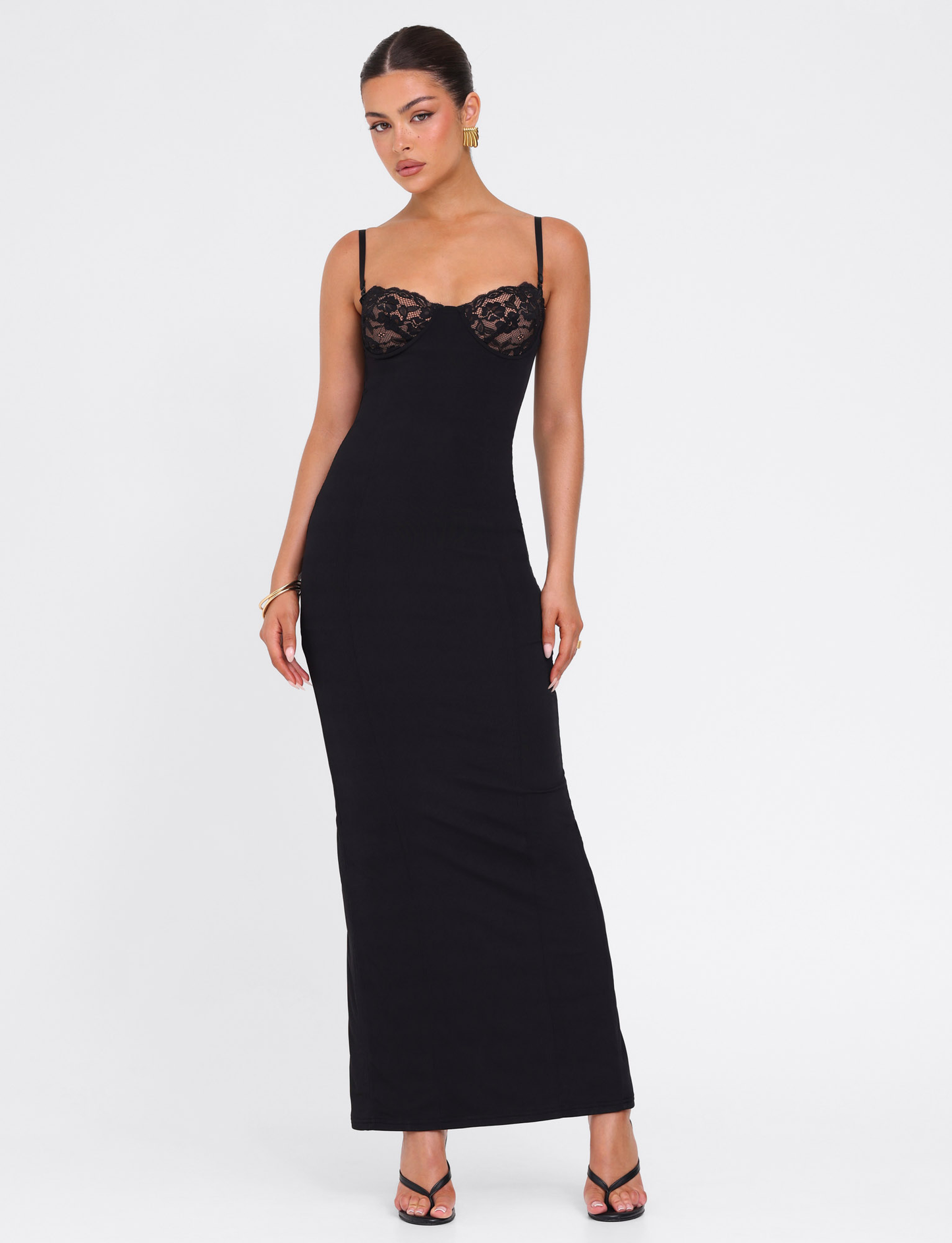 ALLURA MAXI DRESS - BLACK