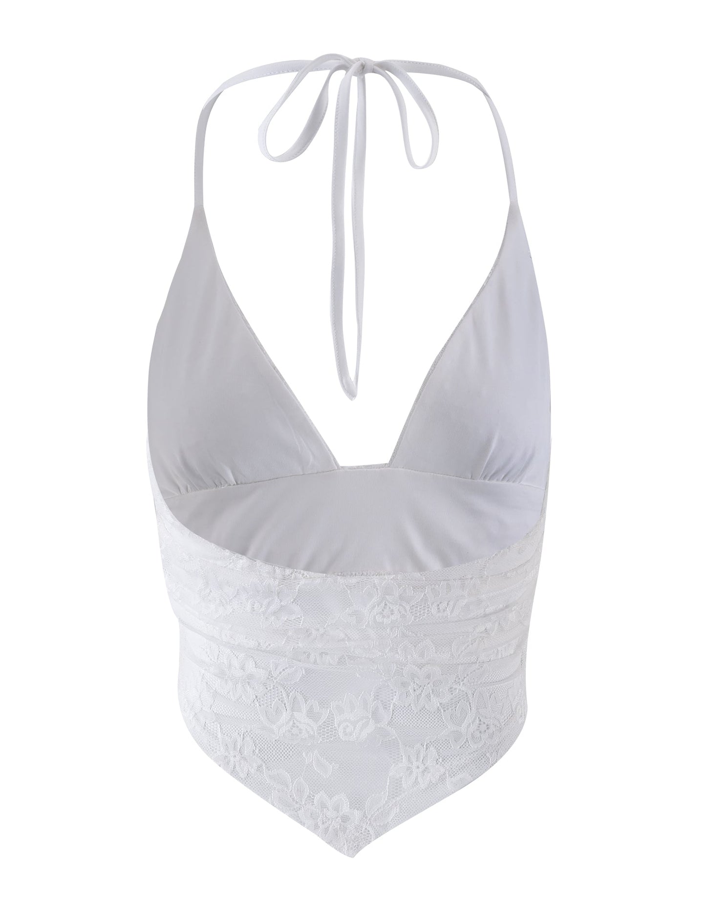 FAYE LACE TOP - WHITE : LACE