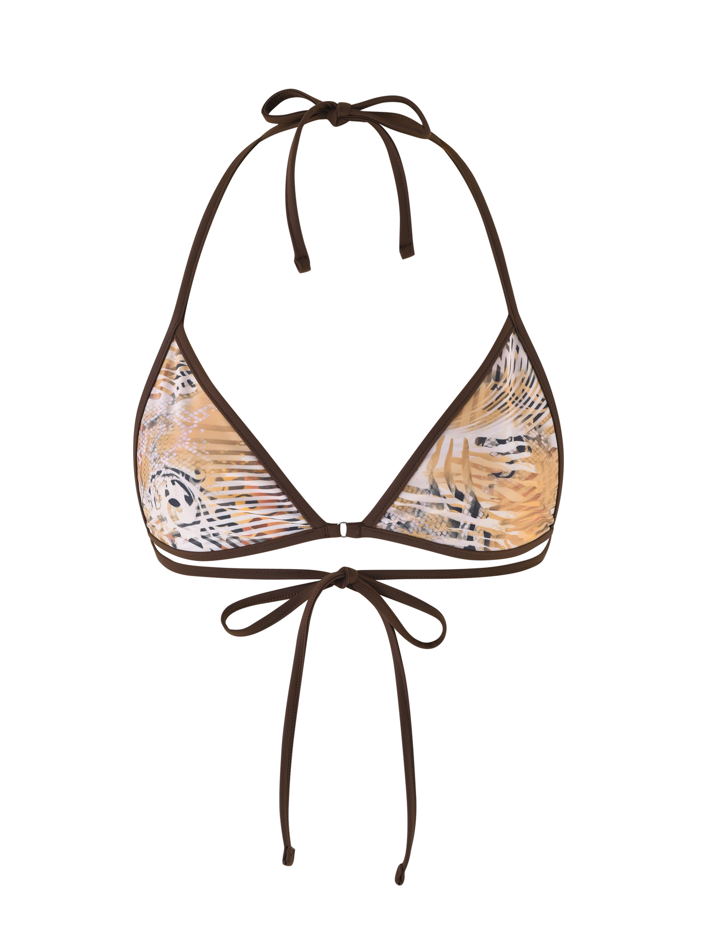 DIANA BIKINI TOP - NEUTRAL : ANIMAL : ANIMAL MARBLE