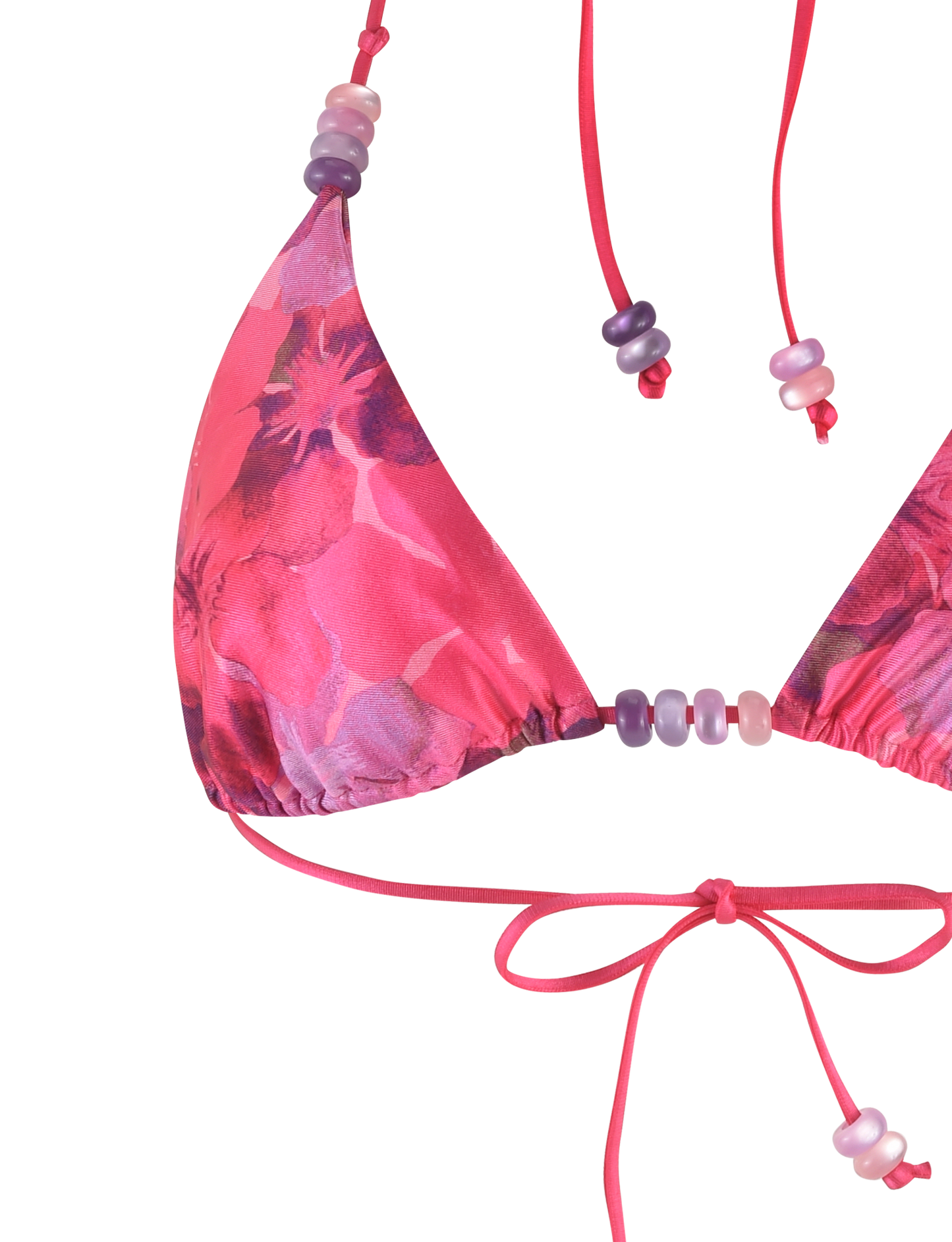 FINLEA BIKINI TOP - PINK : HIBISCUS