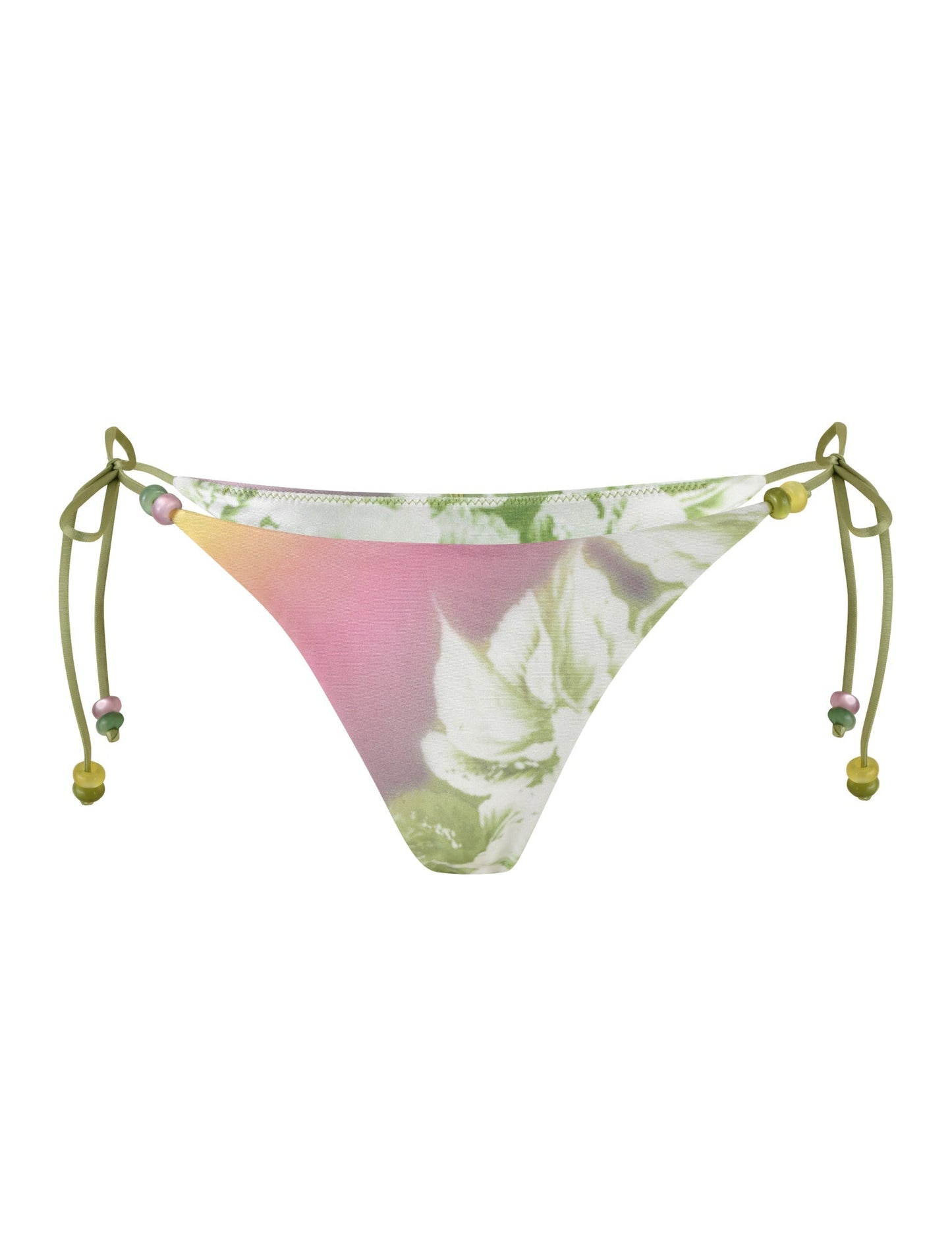 FINLEA BIKINI BOTTOM - GREEN : FLORAL : STRIPE