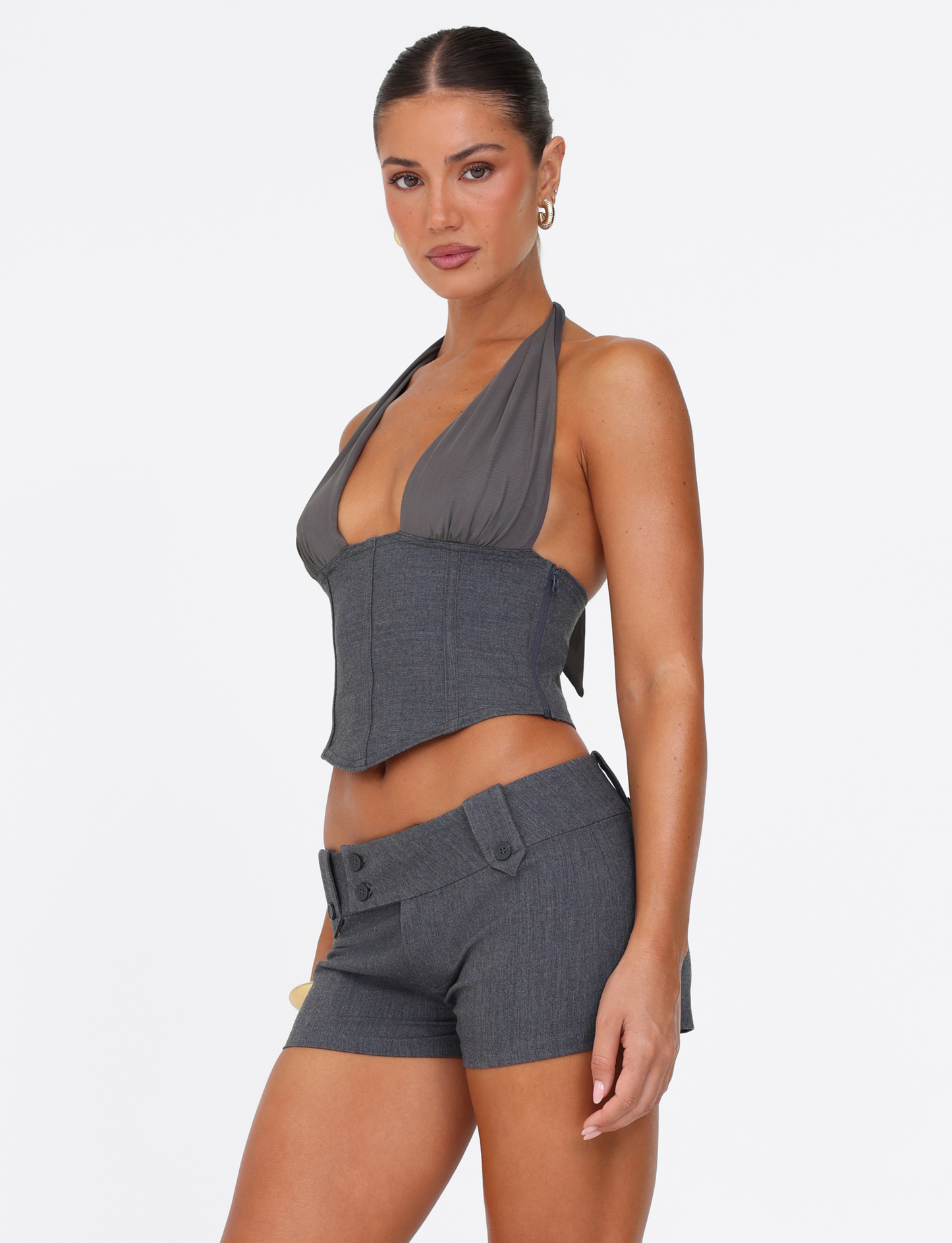 KITTIE SHORT - GREY