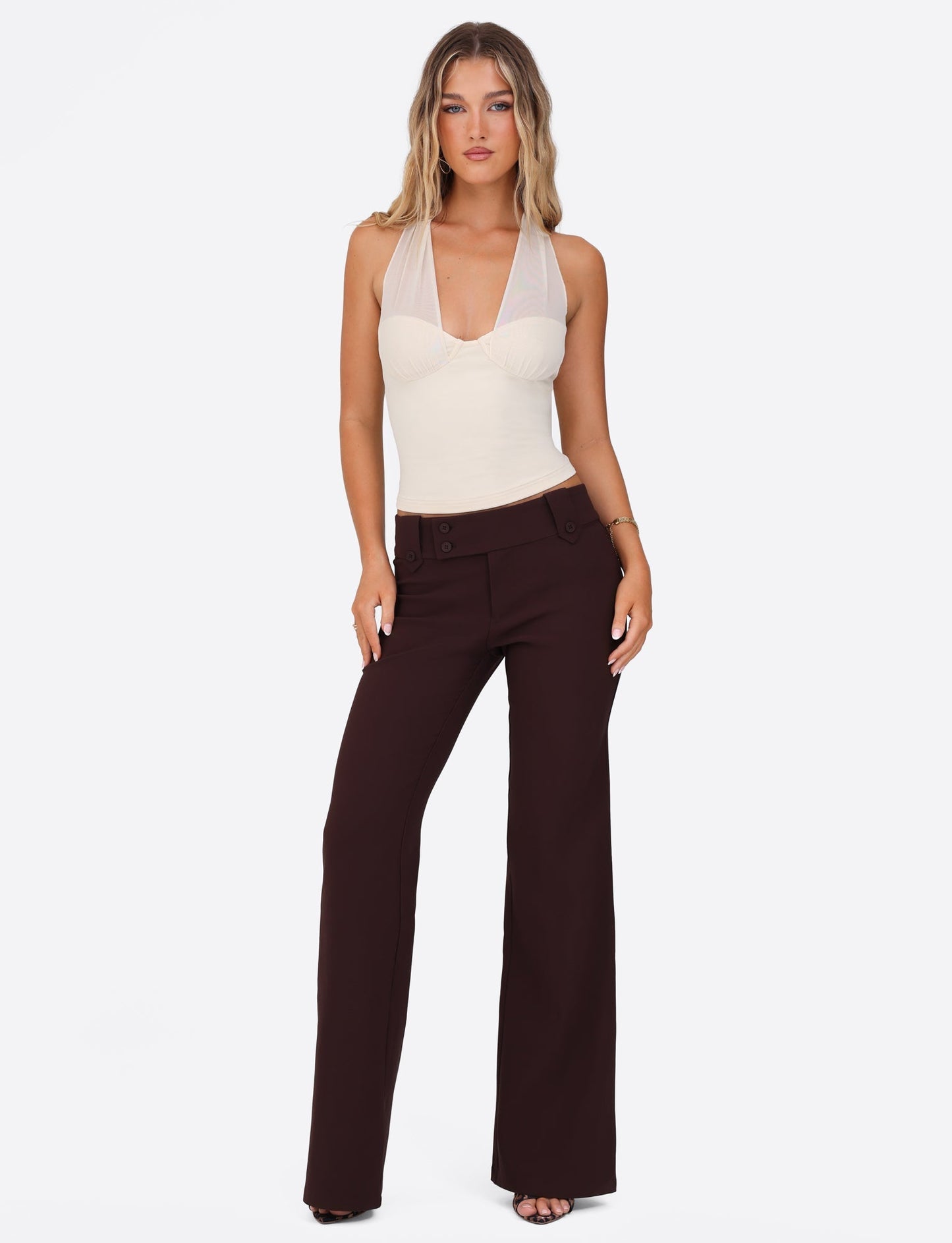 GRANGER TOP - WHITE : CREAM