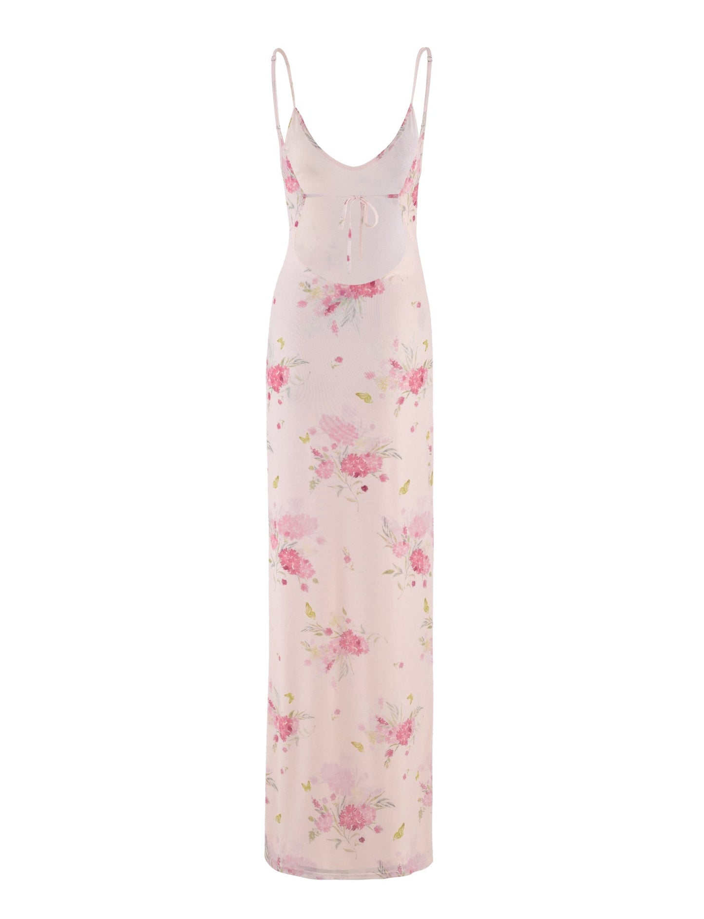 OSIRIS DRESS - PINK : FLORAL : WATER COLOUR FLORAL