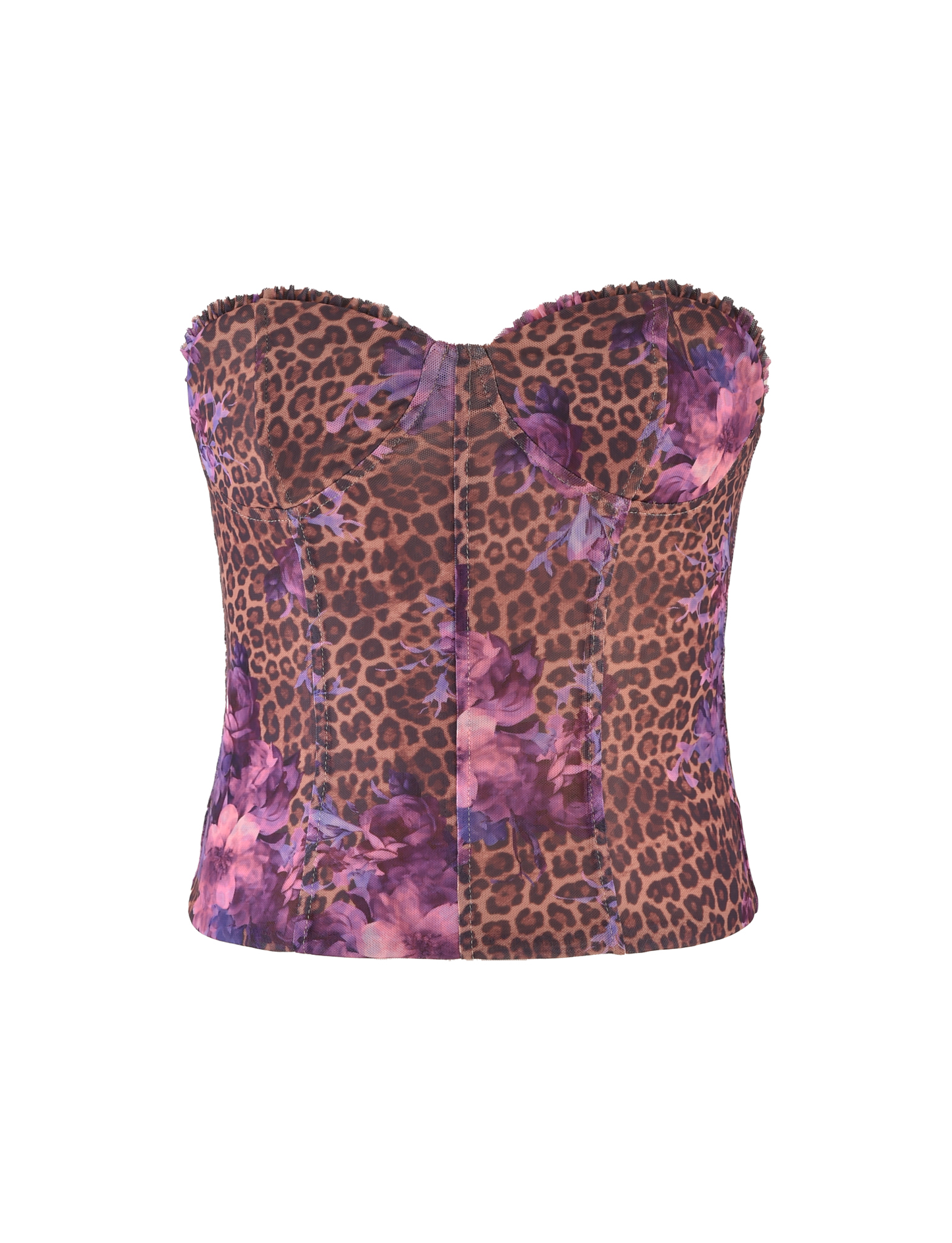 HOLLIS TOP - NEUTRAL : FLORAL : FLORAL LEOPARD