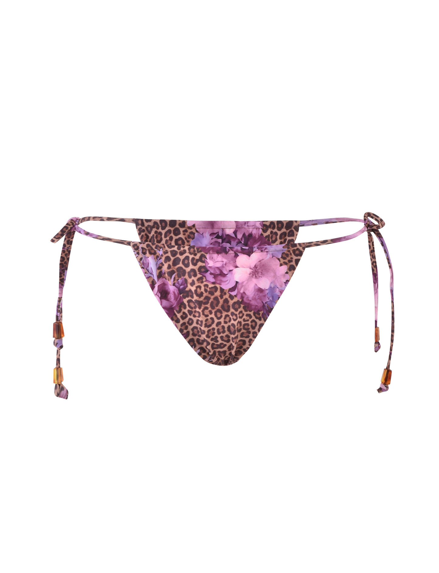 DESIRAE BIKINI BOTTOM - PURPLE : FLORAL : FLORAL LEOPARD
