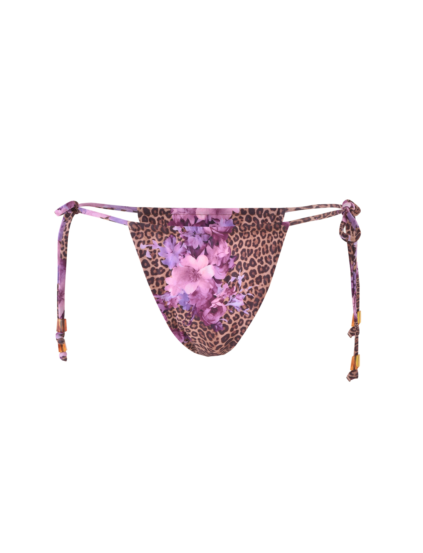 DESIRAE BIKINI BOTTOM - PURPLE : FLORAL : FLORAL LEOPARD