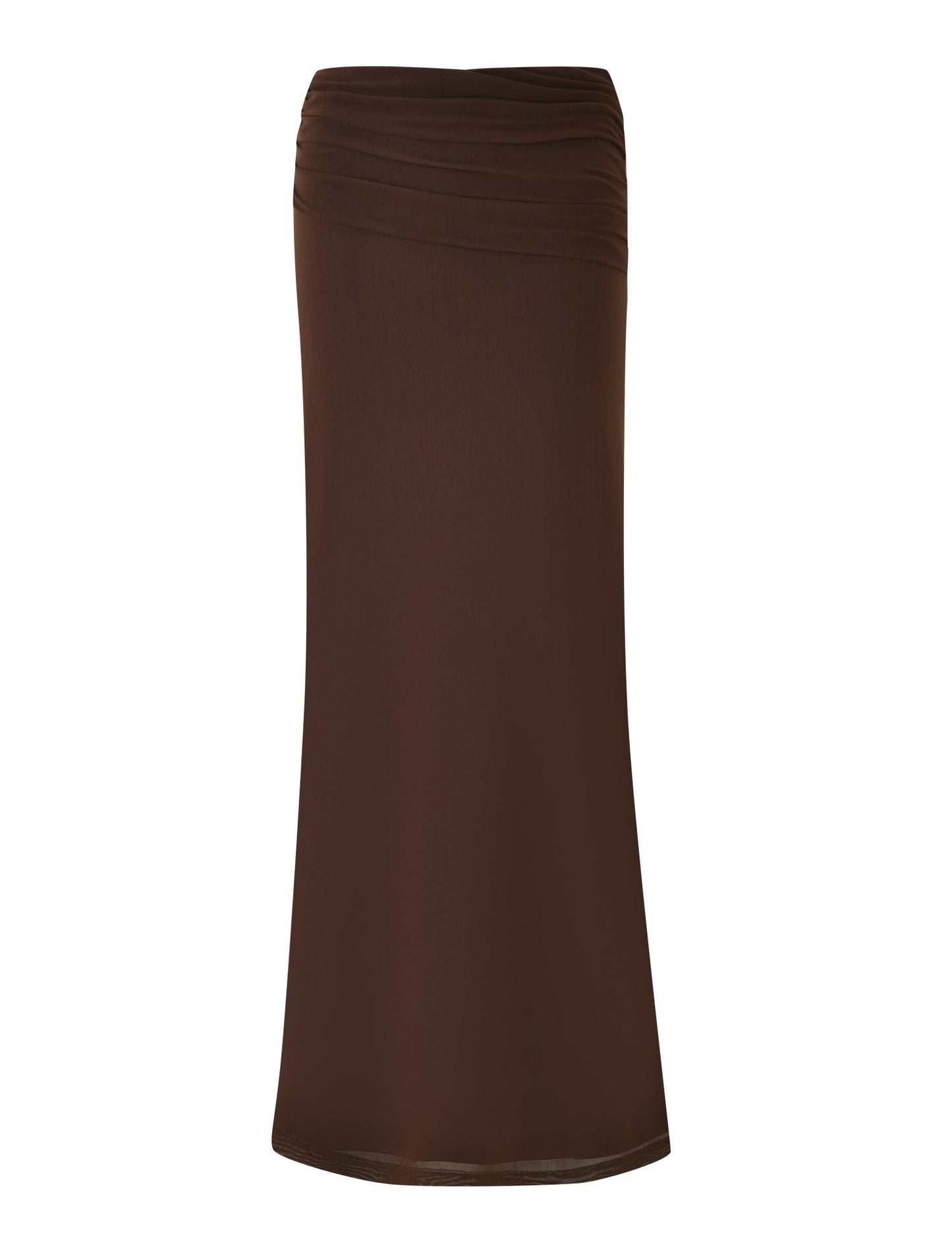 ESHA MAXI SKIRT - BROWN : CHOCOLATE