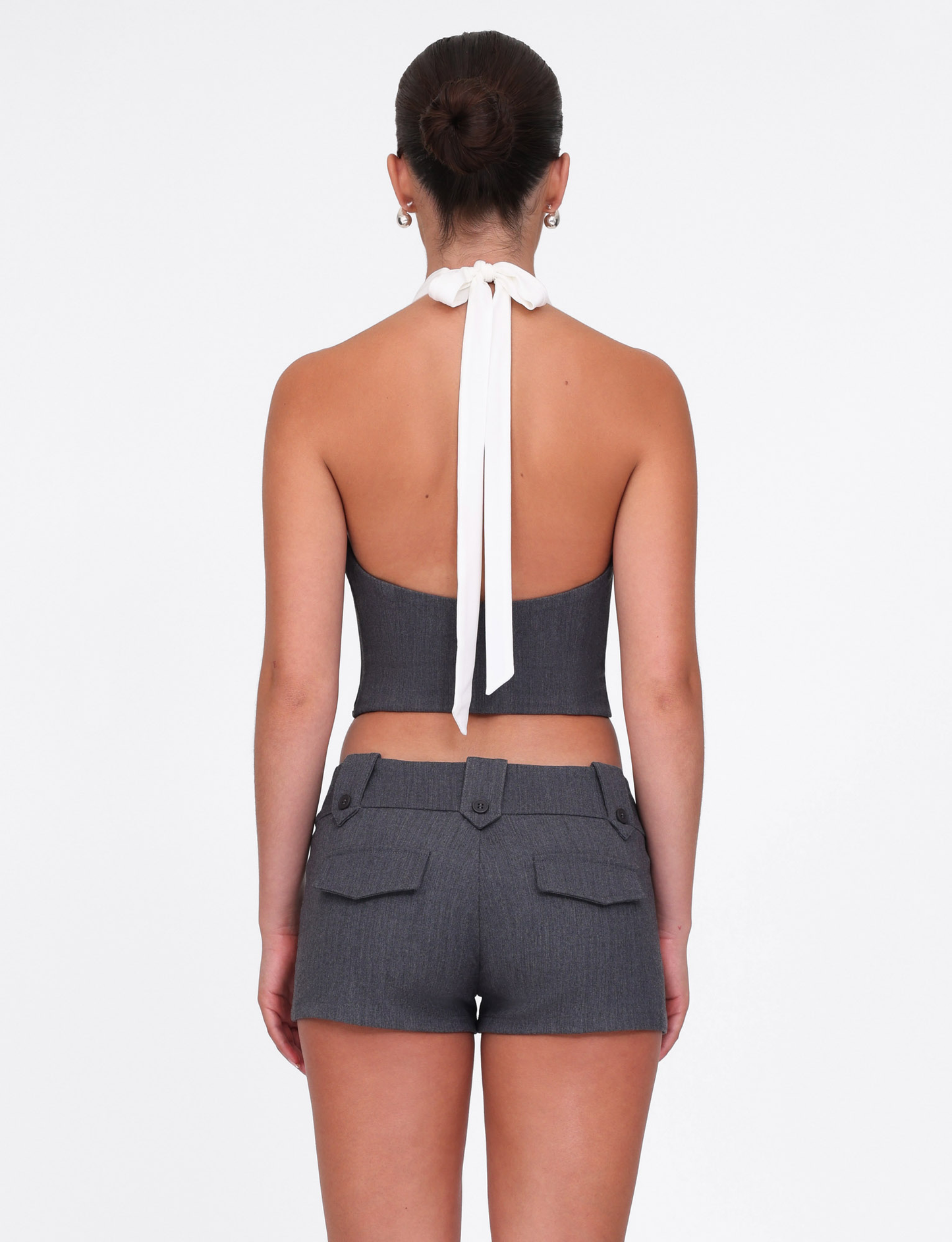 LOTUS TOP - CREAM : GREY