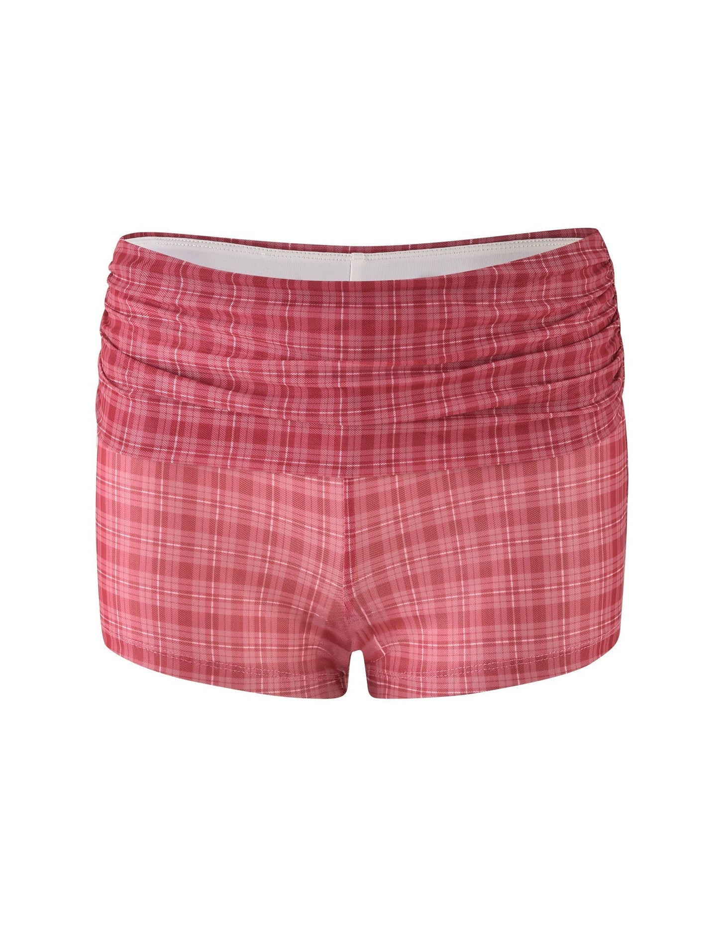 AMARAN SHORT - RED : RED CHECK