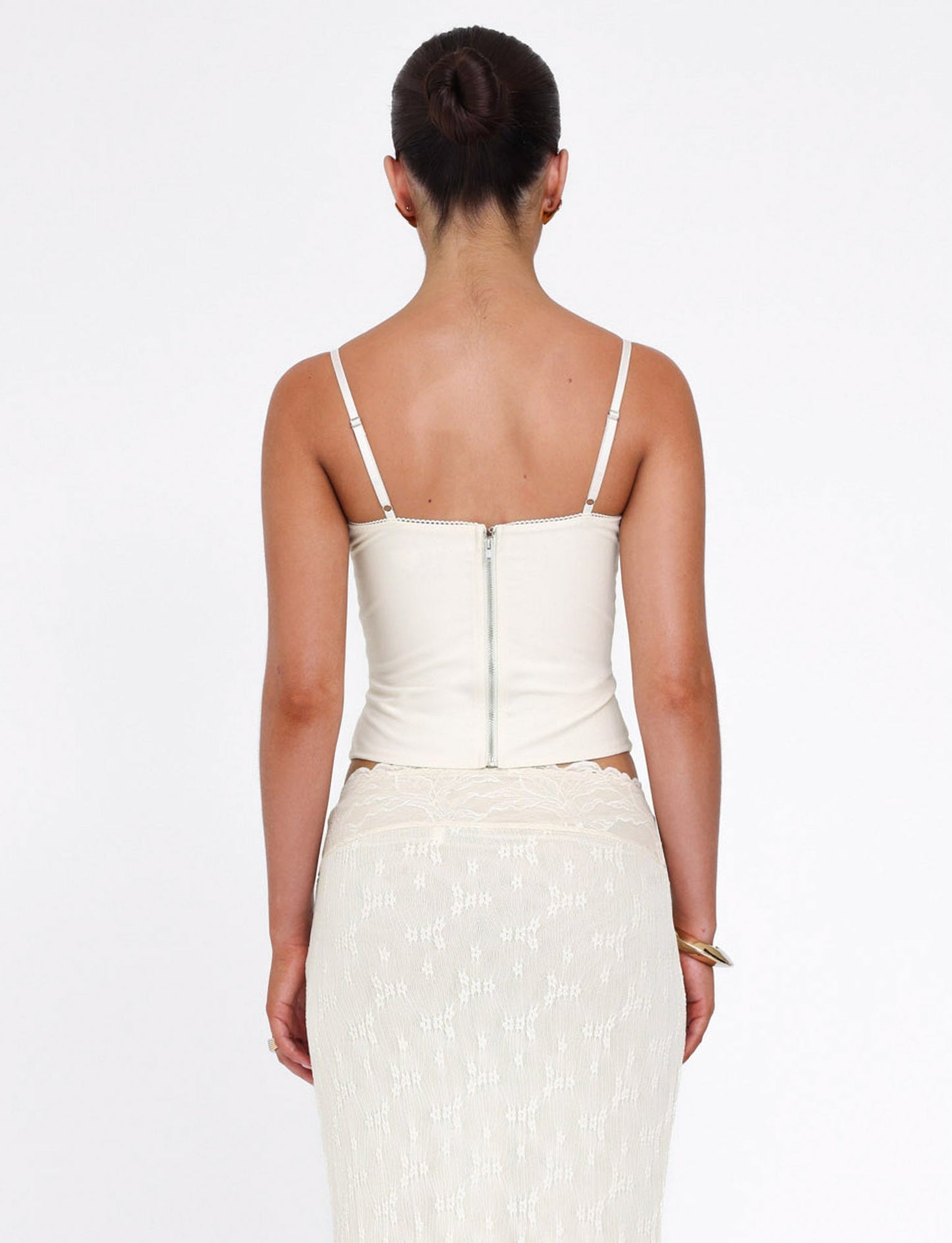 ANTONELLA TOP - WHITE : BONE : CREAM