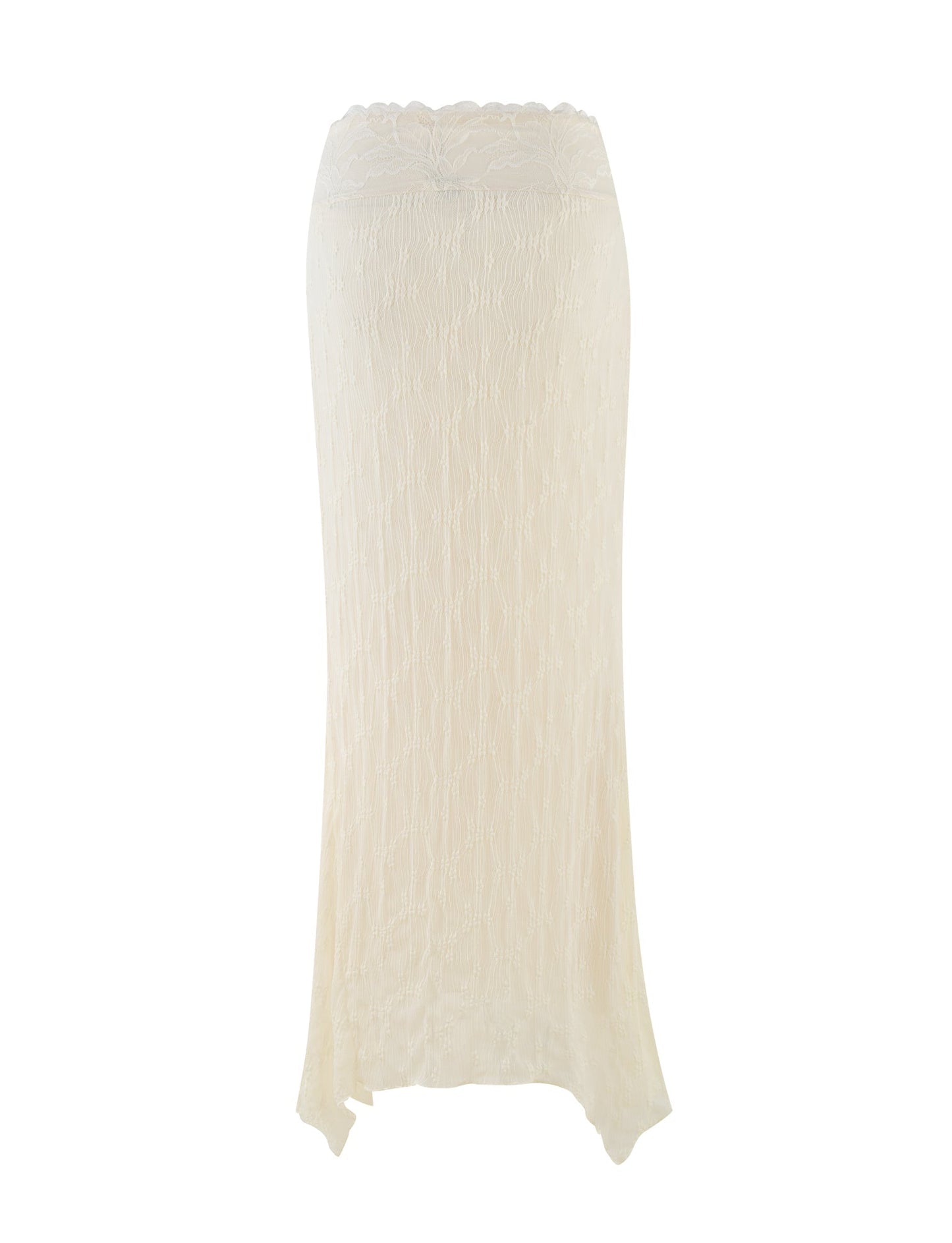 ANTONELLA MIDI SKIRT - WHITE : LACE : CREAM