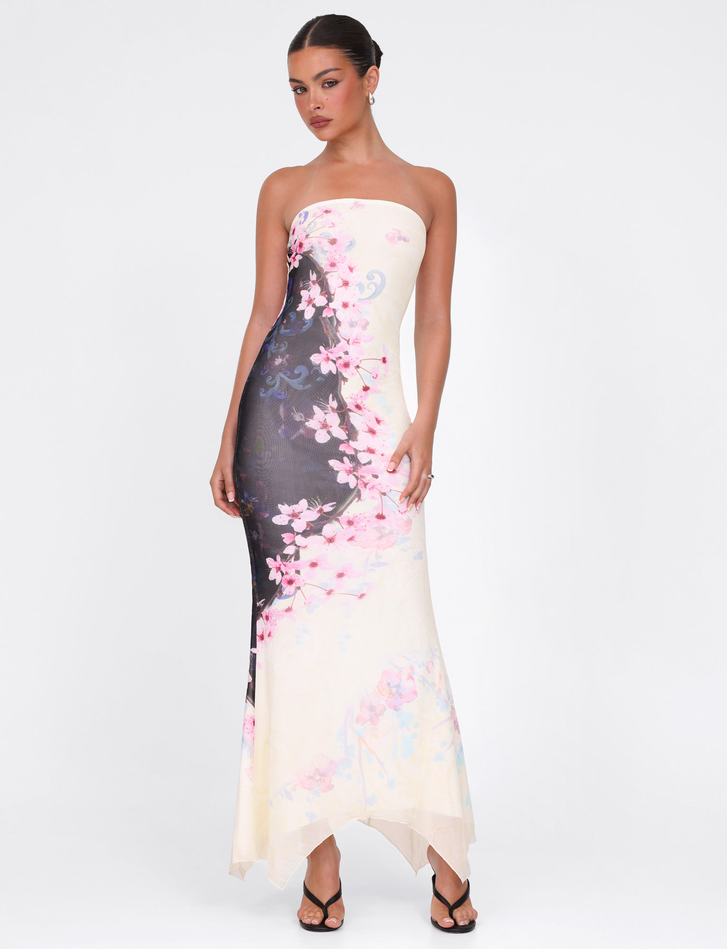 LILLIAN MAXI DRESS - MULTI : FLORAL : CHERRY BLOSSUM