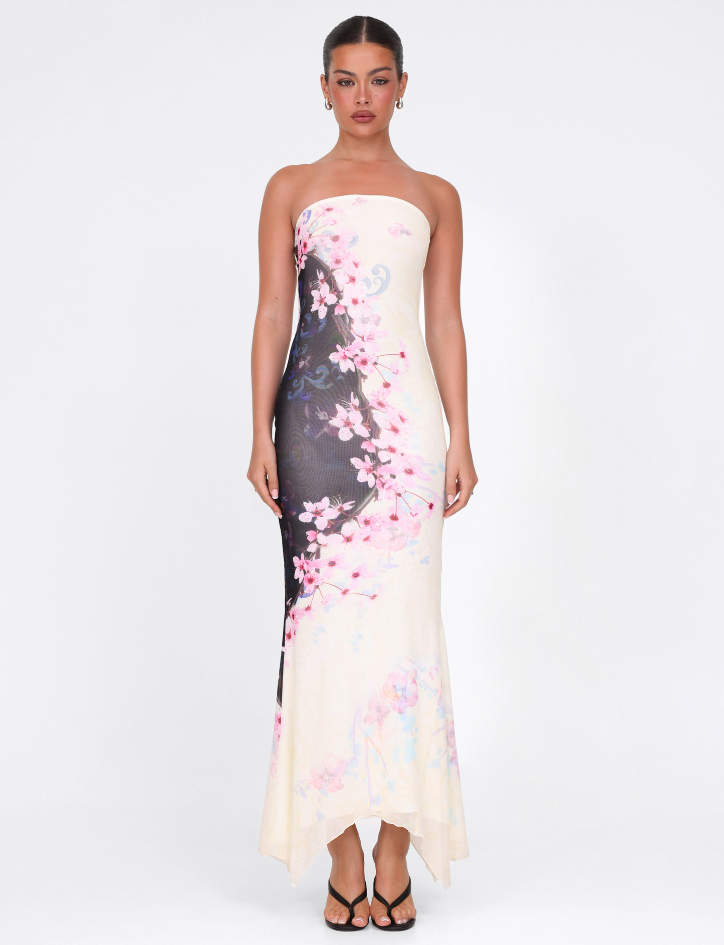 LILLIAN MAXI DRESS - MULTI : FLORAL : CHERRY BLOSSUM