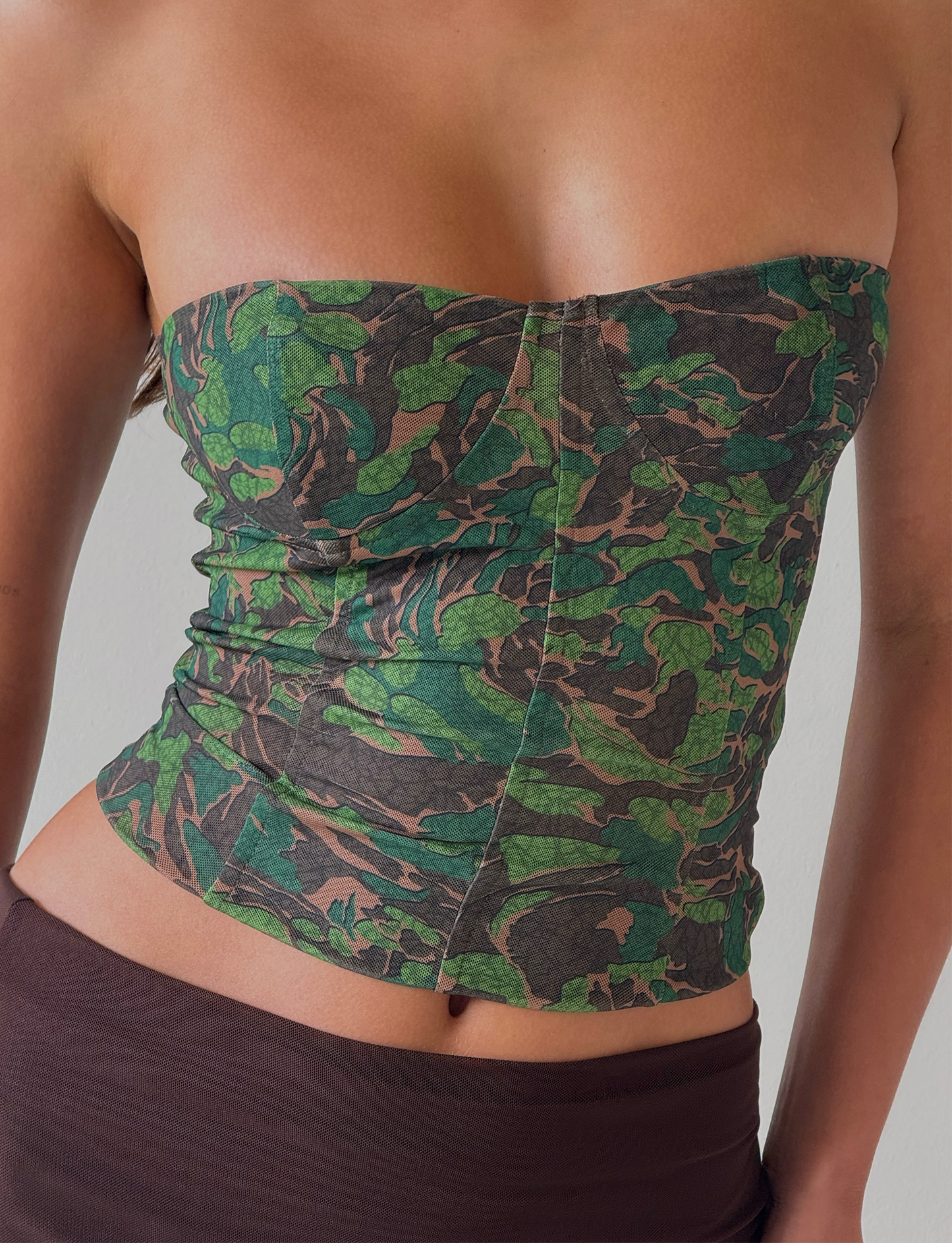 DULCE CORSET - GREEN : CAMO