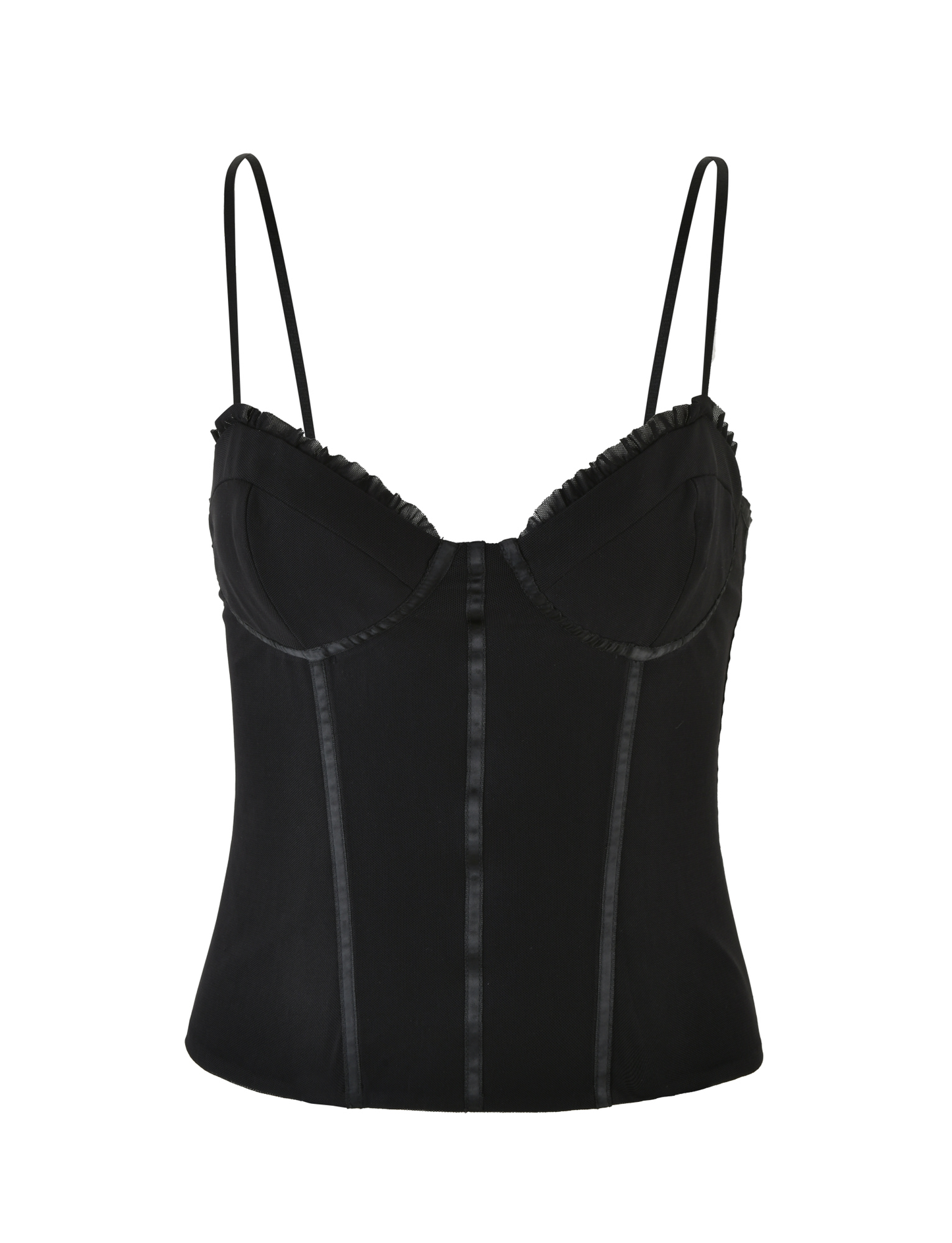 KAIRA CORSET TOP - BLACK