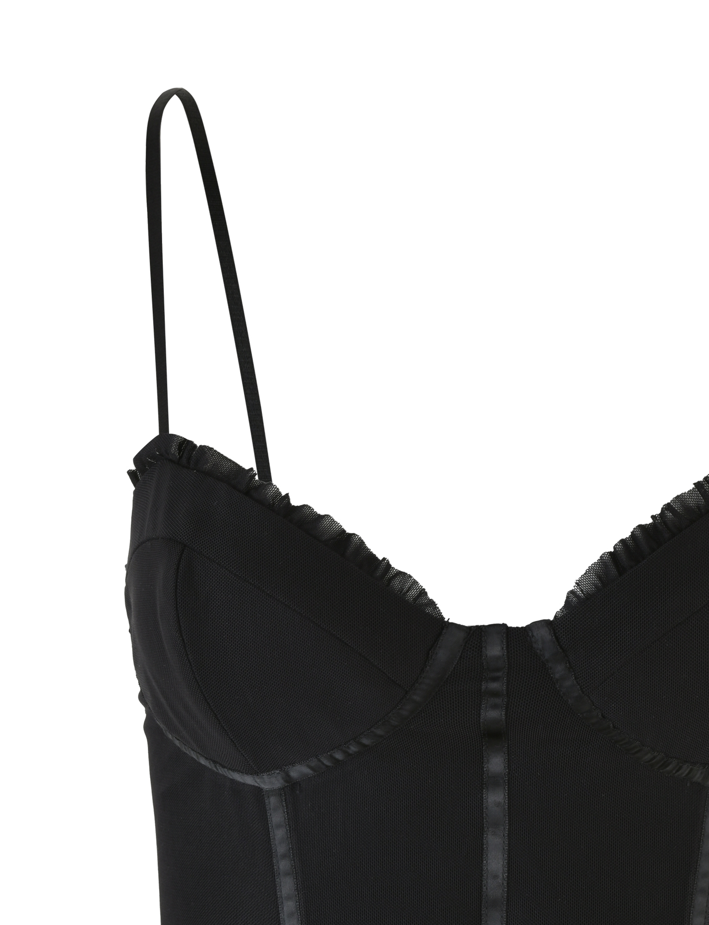 KAIRA CORSET TOP - BLACK