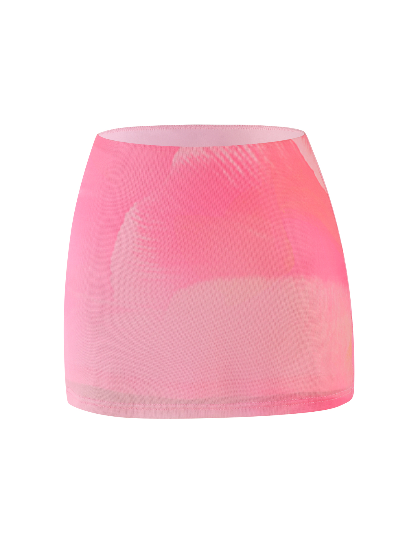 SARIAH MINI SKIRT - PINK : MACRO FLORAL : PINK BLOSSOM