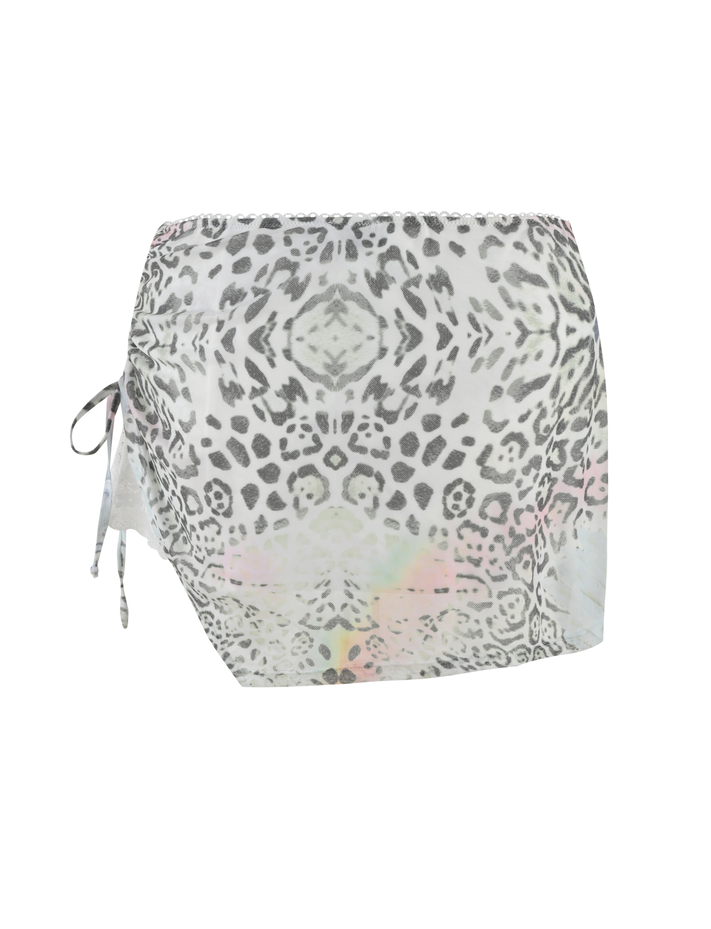 JOSEPHINE MINI SKIRT - WHITE : ANIMAL : ANIMAL PRINT