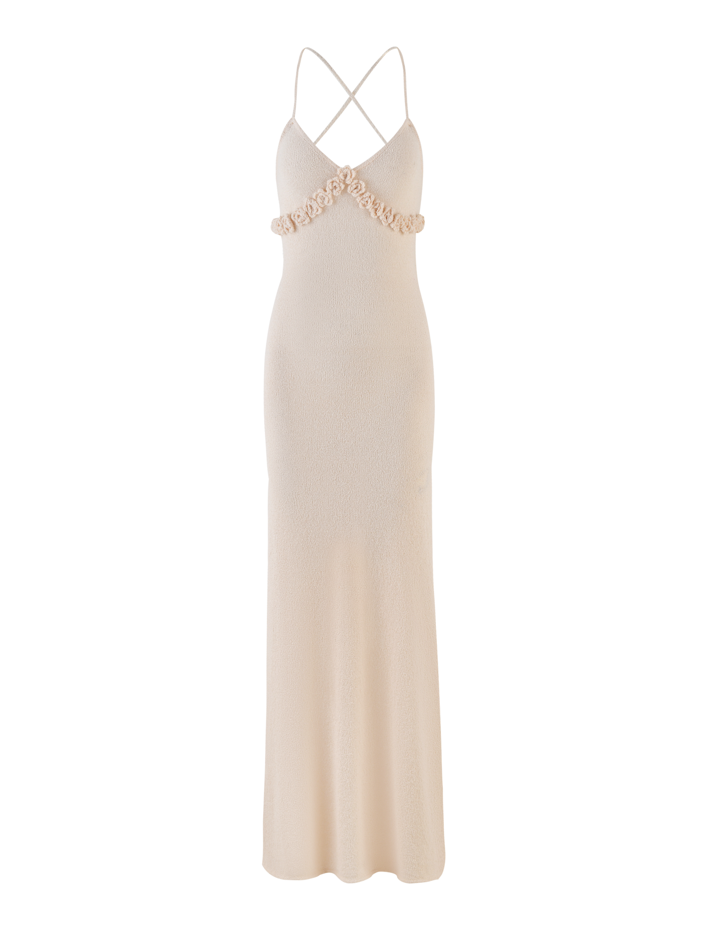 LAVELLE MAXI DRESS - WHITE : CREAM : CREAM