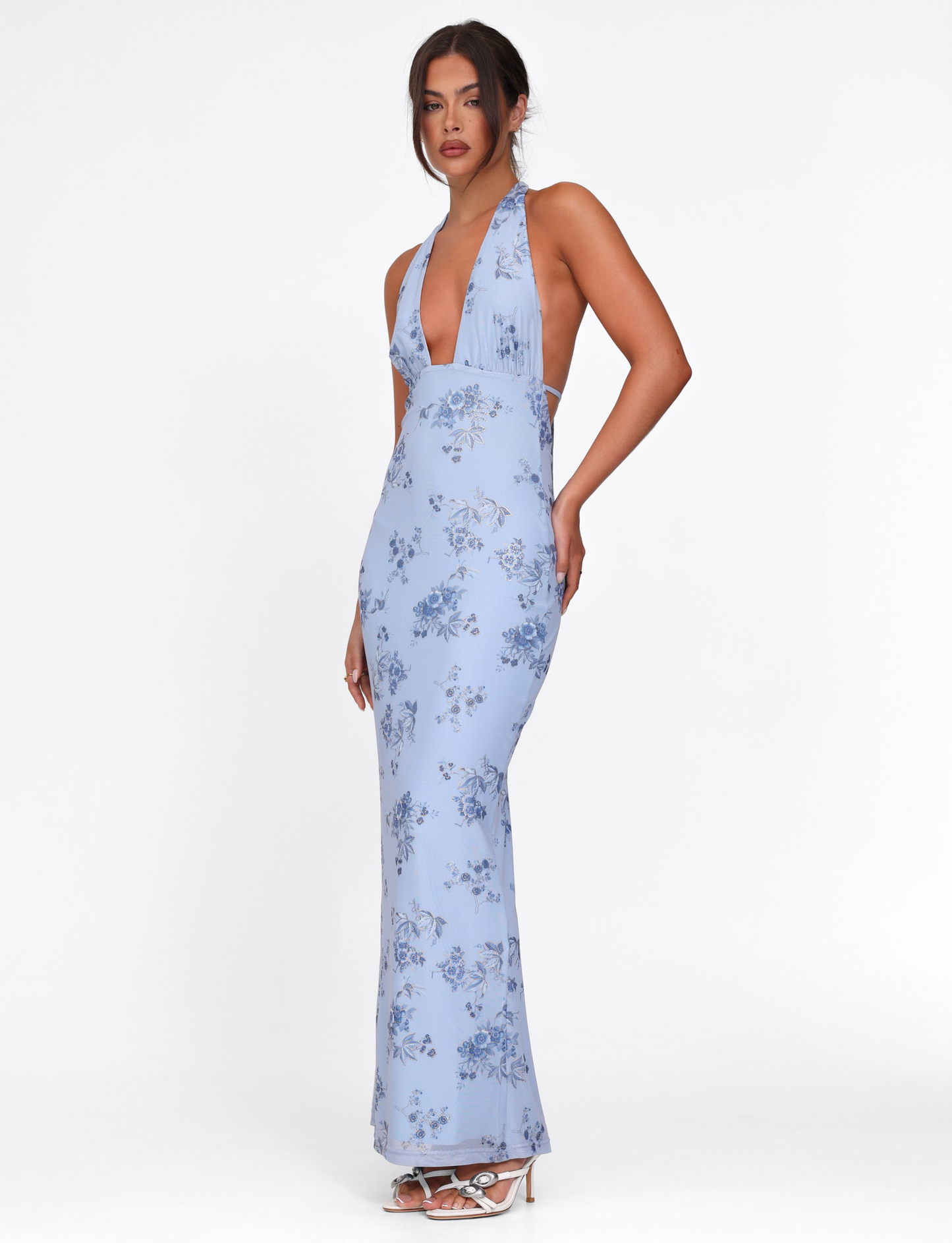 PHAEDRA MAXI DRESS - BLUE : FLORAL : BLUE FLORAL