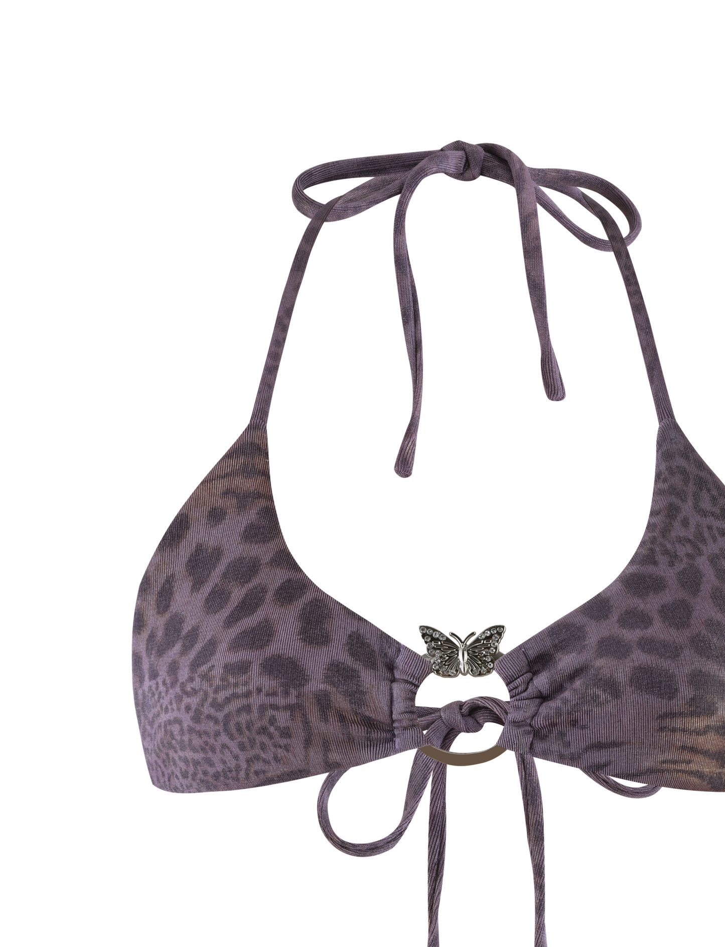 JESSALYN BIKINI TOP - PURPLE TIGER
