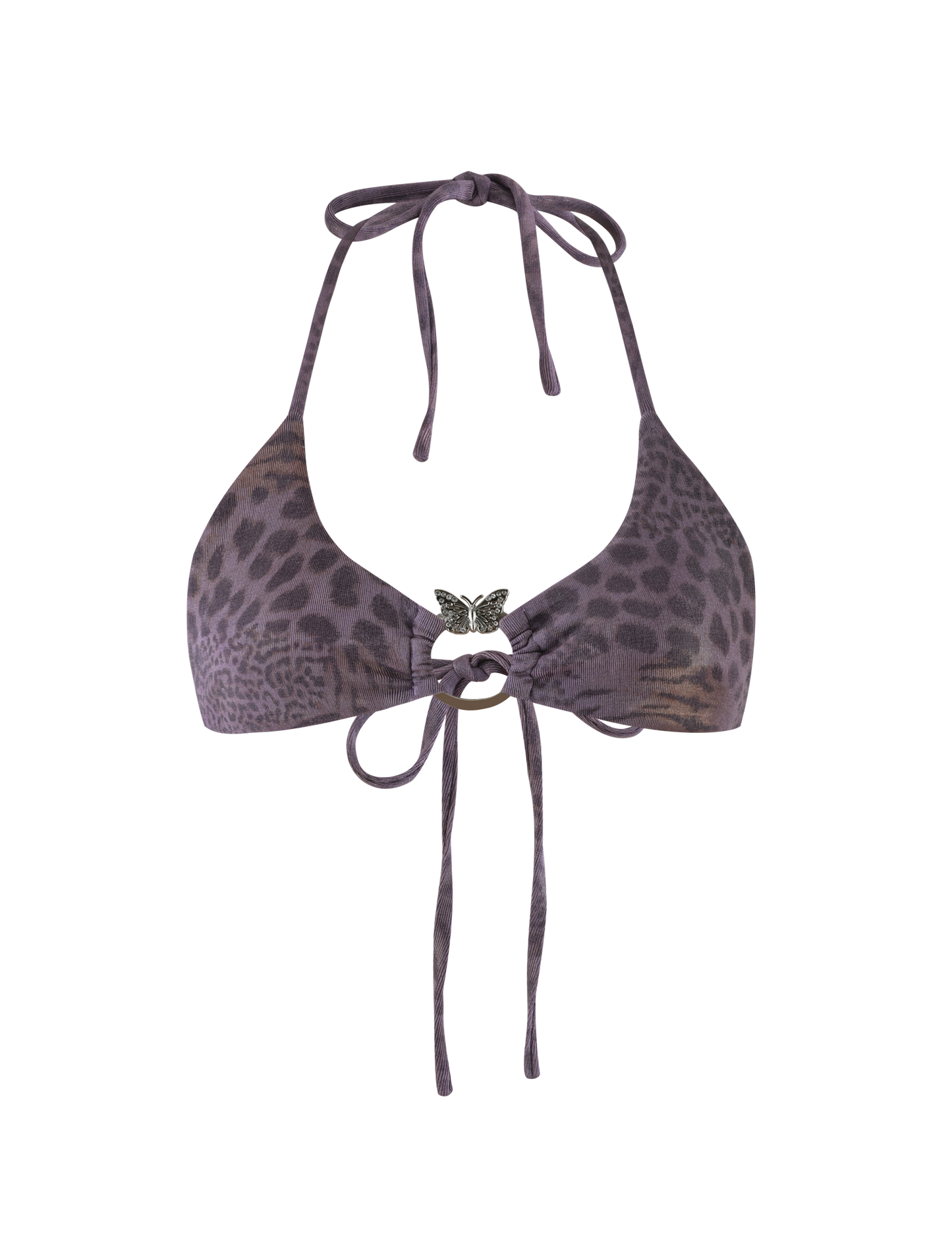 JESSALYN BIKINI TOP - PURPLE TIGER