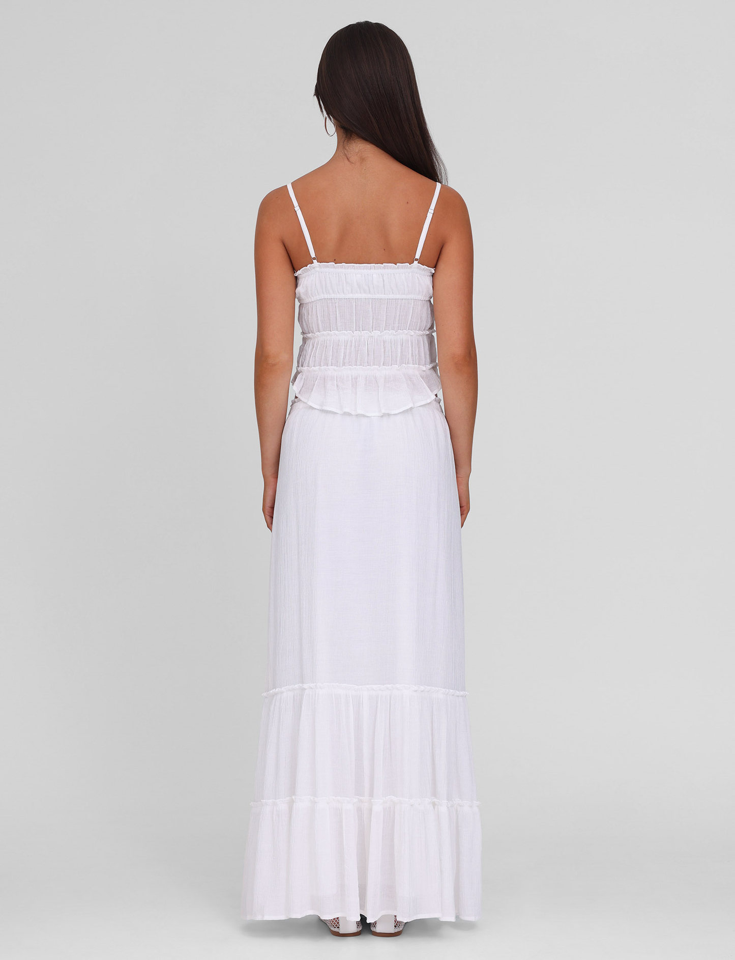 ASHLYNN MAXI SKIRT - WHITE