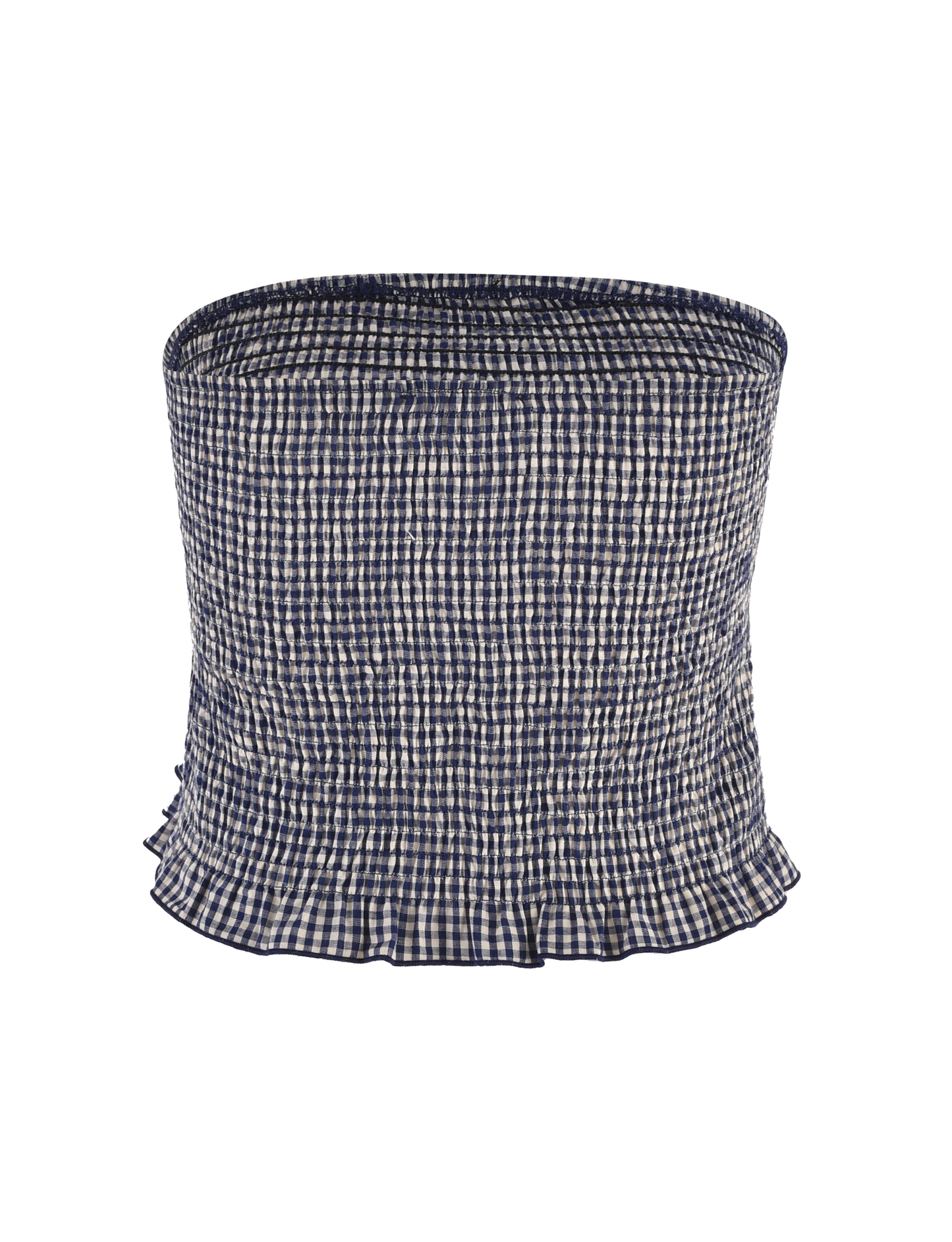 ERYNN TOP - NAVY GINGHAM