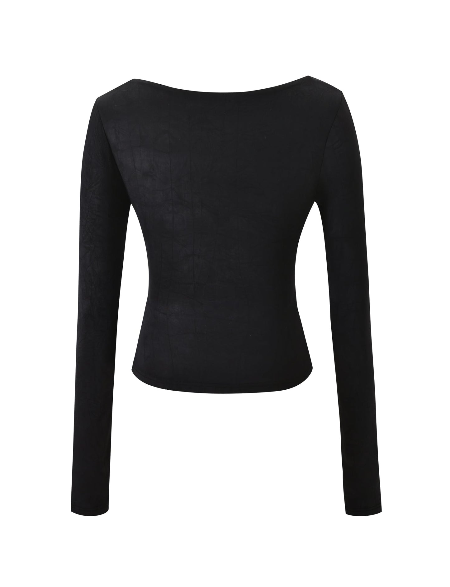 SAFFIRA LONG SLEEVE TOP - BLACK