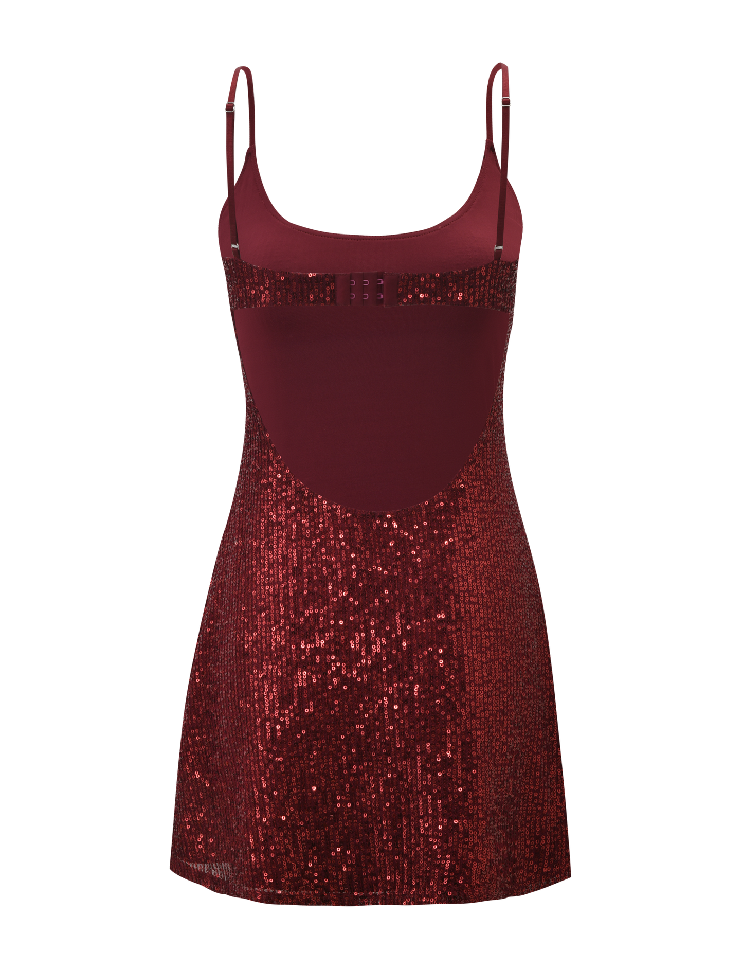 ZEINA MINI DRESS - WINE SEQUIN