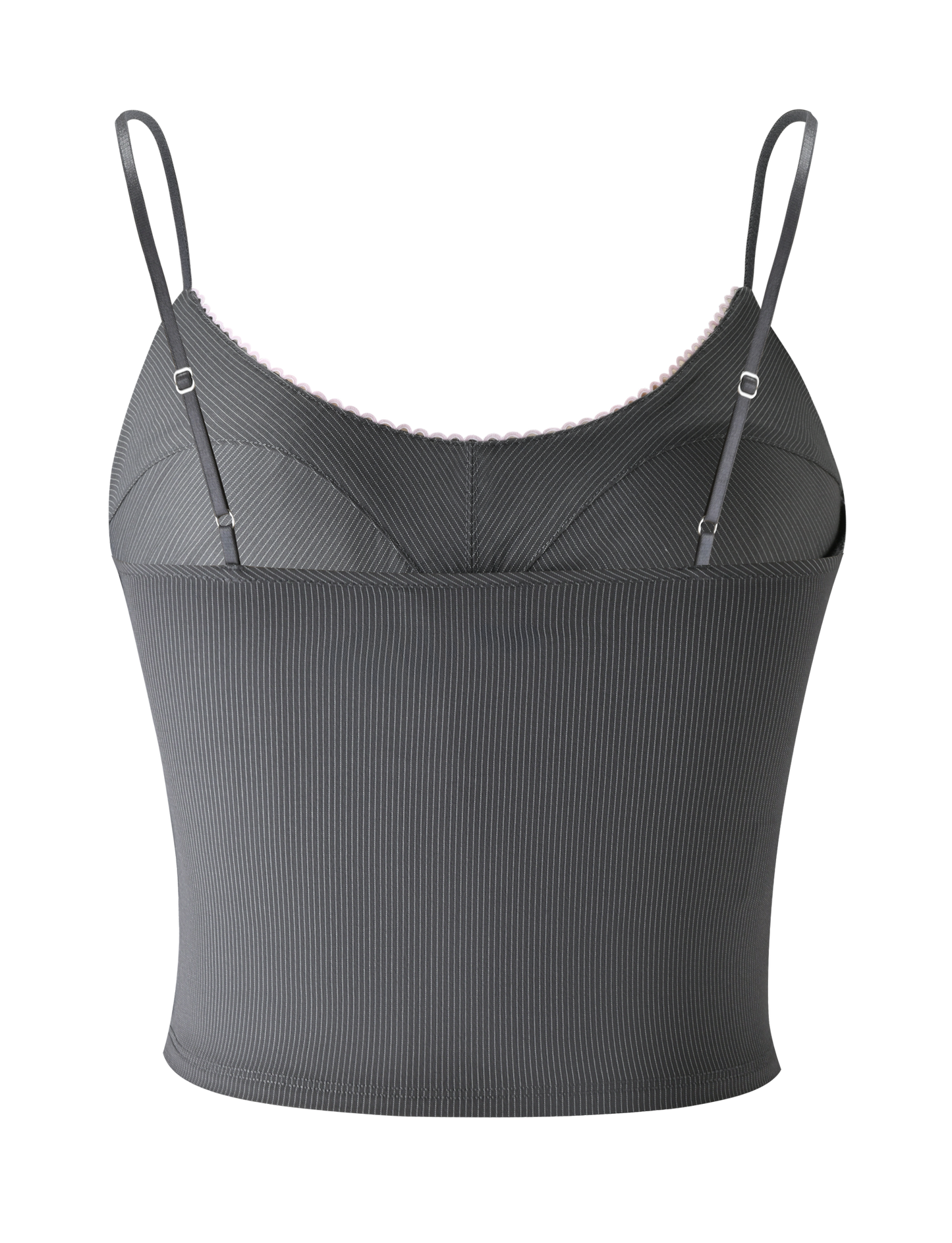 EMORY TOP - GREY PINSTRIPE