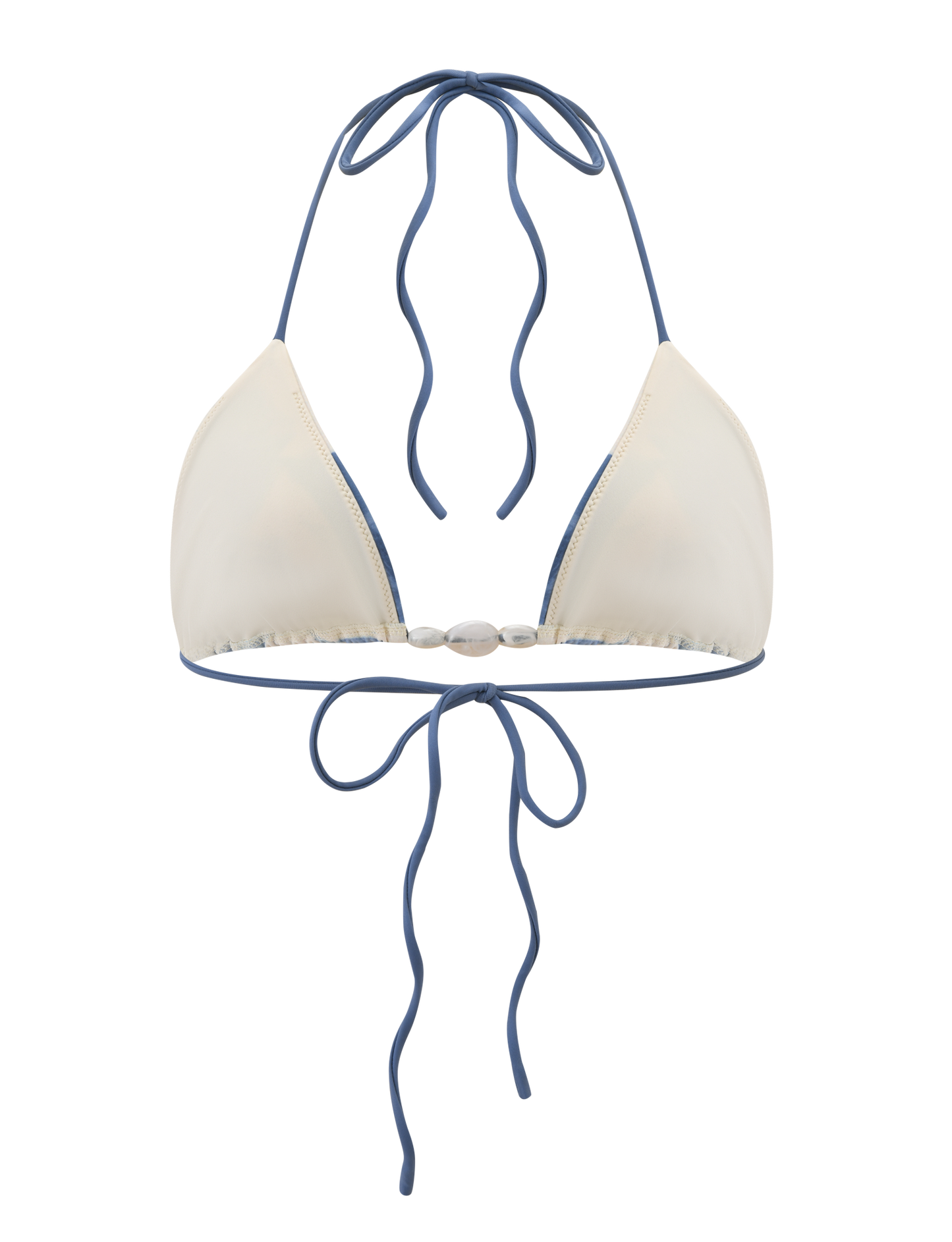 CYLAS BIKINI TOP - INDIGO FLORAL