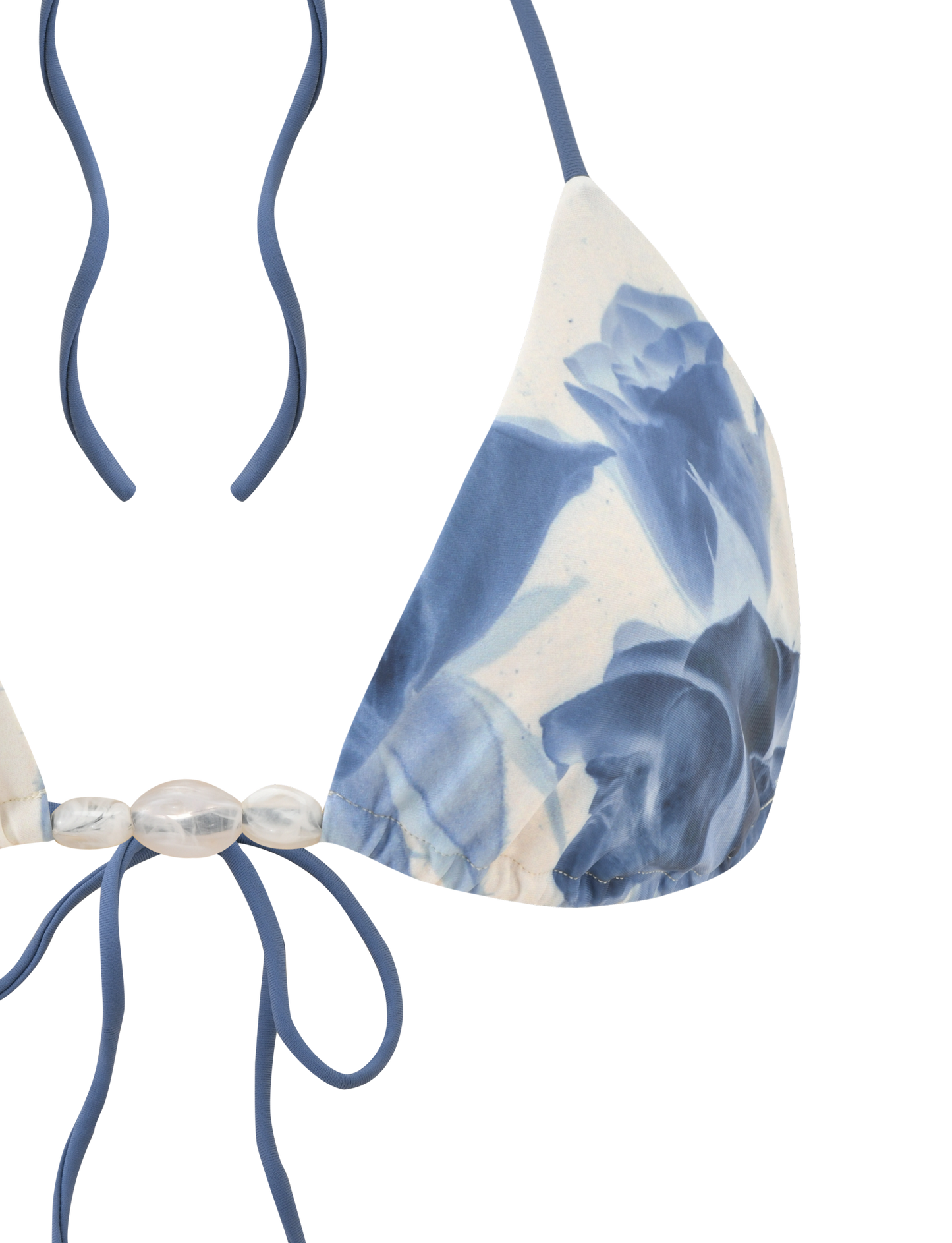 CYLAS BIKINI TOP - INDIGO FLORAL