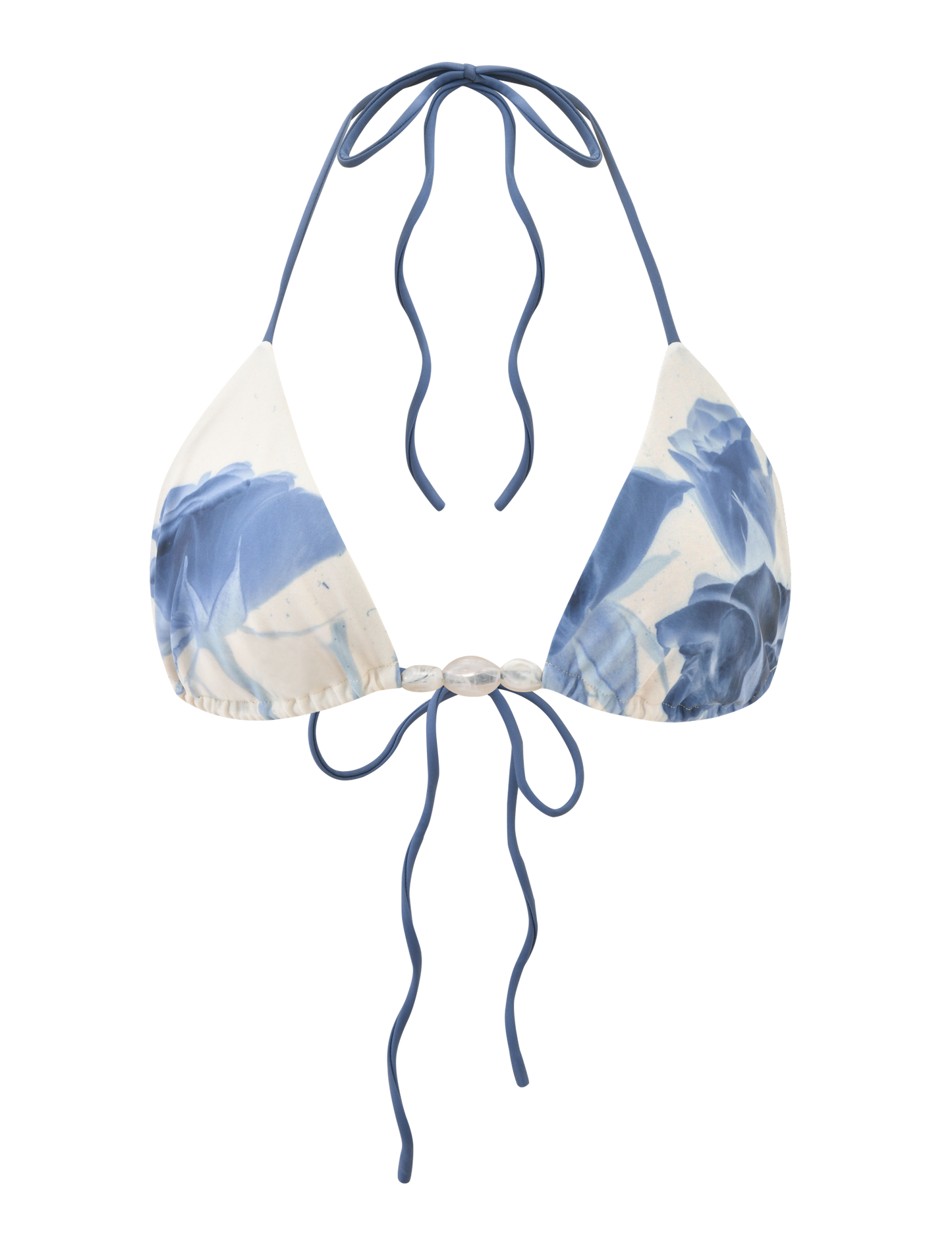 CYLAS BIKINI TOP - INDIGO FLORAL