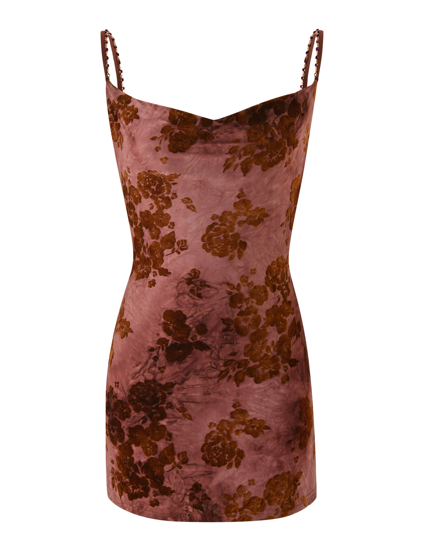 SPARROW MINI DRESS - CHOCOLATE BURNOUT