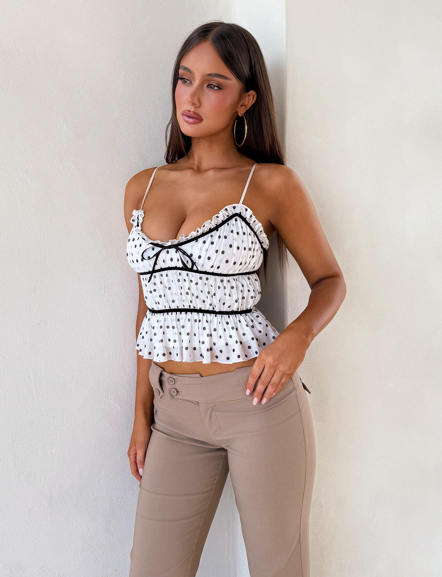 LIORA TOP - POLKA DOT