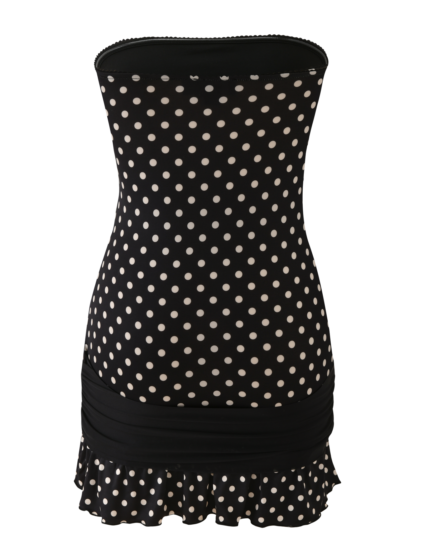 TOVE MINI DRESS - BLACK POLKA DOT