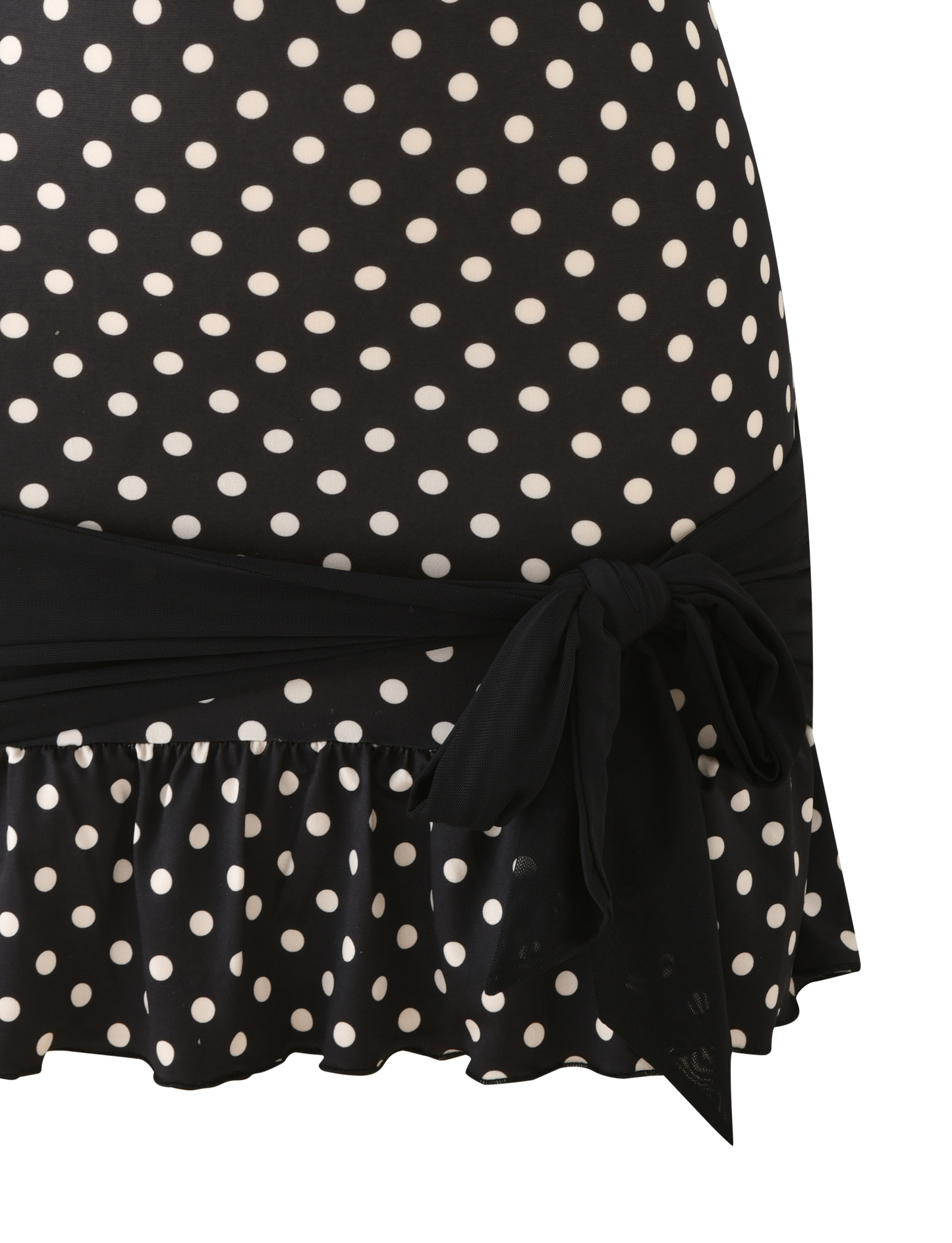 TOVE MINI DRESS - BLACK POLKA DOT