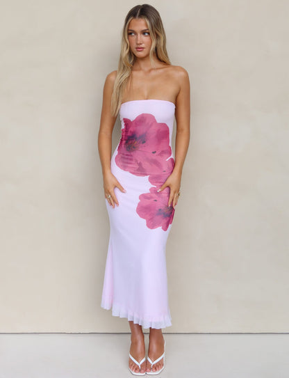 LILLIAN DRESS - PINK : BABY PINK