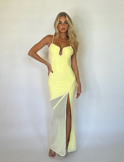 MIARA DRESS - YELLOW : PALE YELLOW : CITRUS