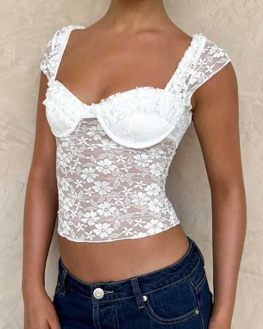 NYRA TOP - WHITE