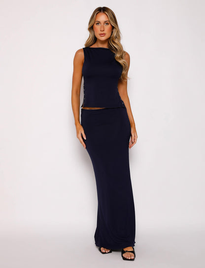 ATHERTON TOP - BLUE REVERSIBLE