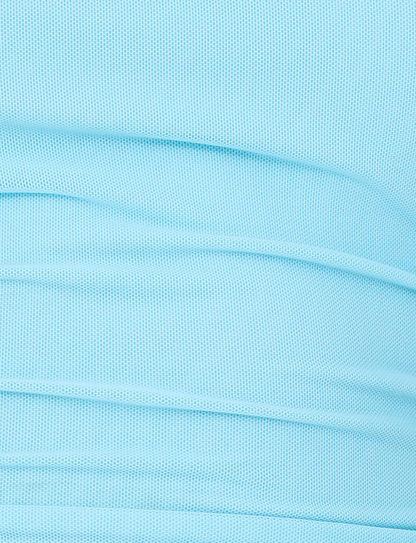 HARRIETT TUBE TOP - BLUE : ICE BLUE : BRIGHT BLUE
