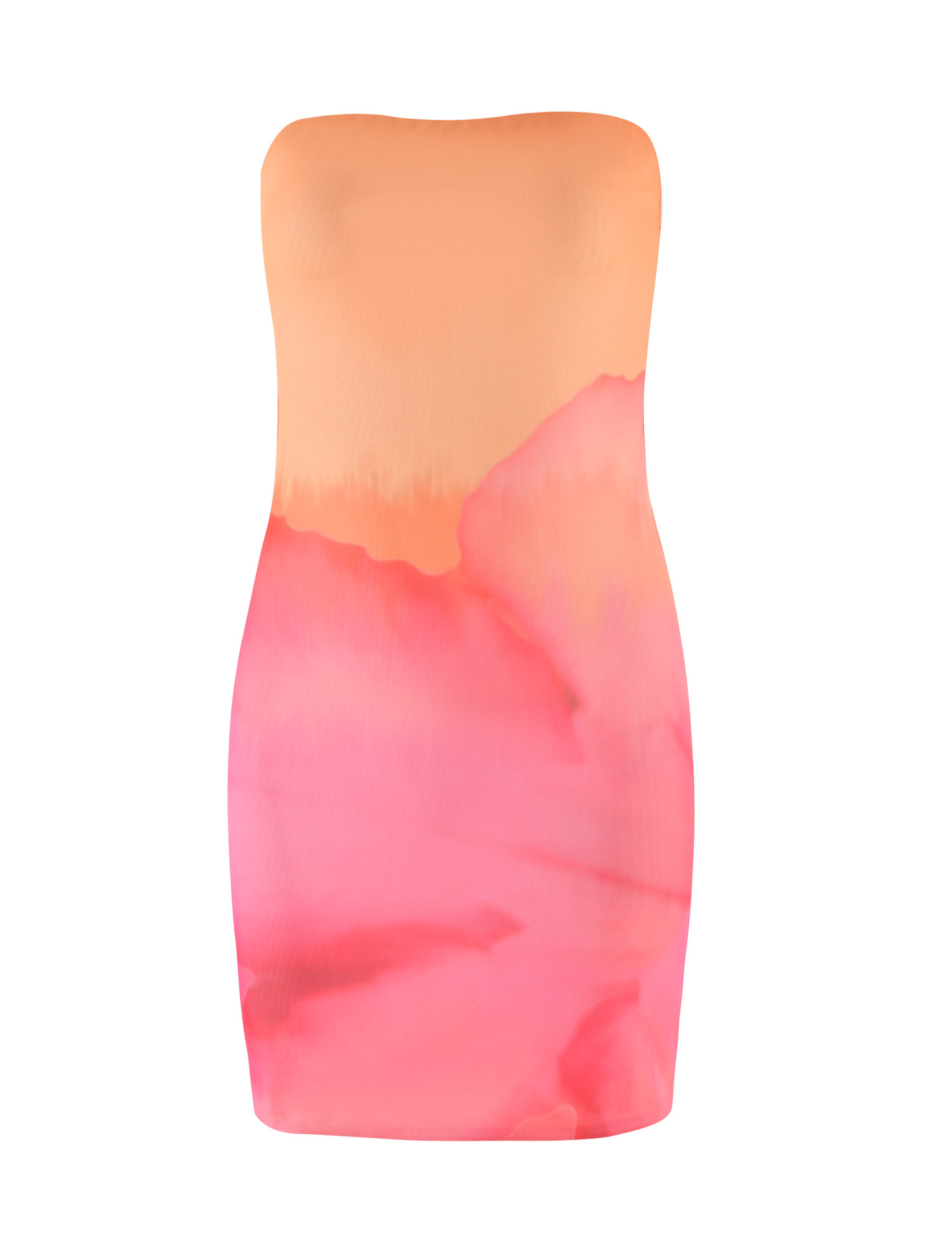 CHER MINI DRESS - PINK : MACRO FLORAL : PINK HIBISCUS