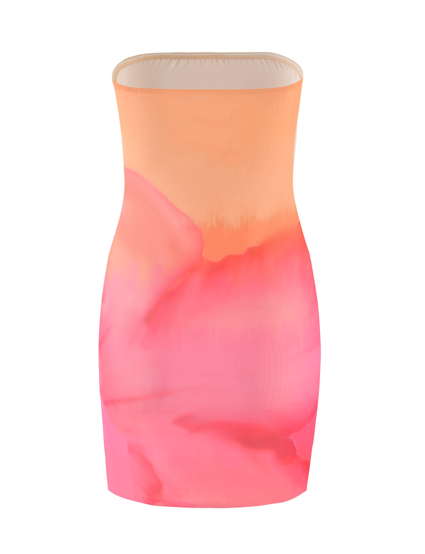 CHER MINI DRESS - PINK : MACRO FLORAL : PINK HIBISCUS