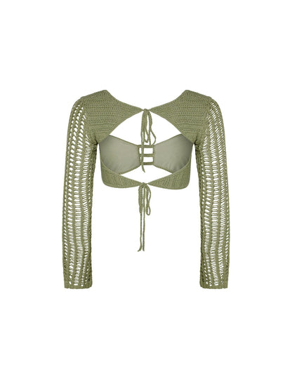 MACAULEY TOP - GREEN : PASTEL GREEN