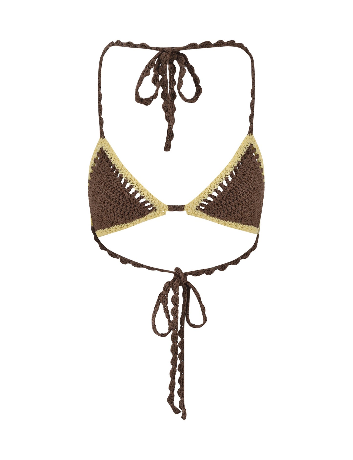 CORA BIKINI TOP - BROWN : EARTHY
